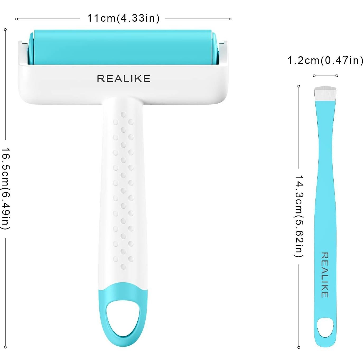 Juego de Rodillo Brayer y Pinzas REALIKE para Manualidades