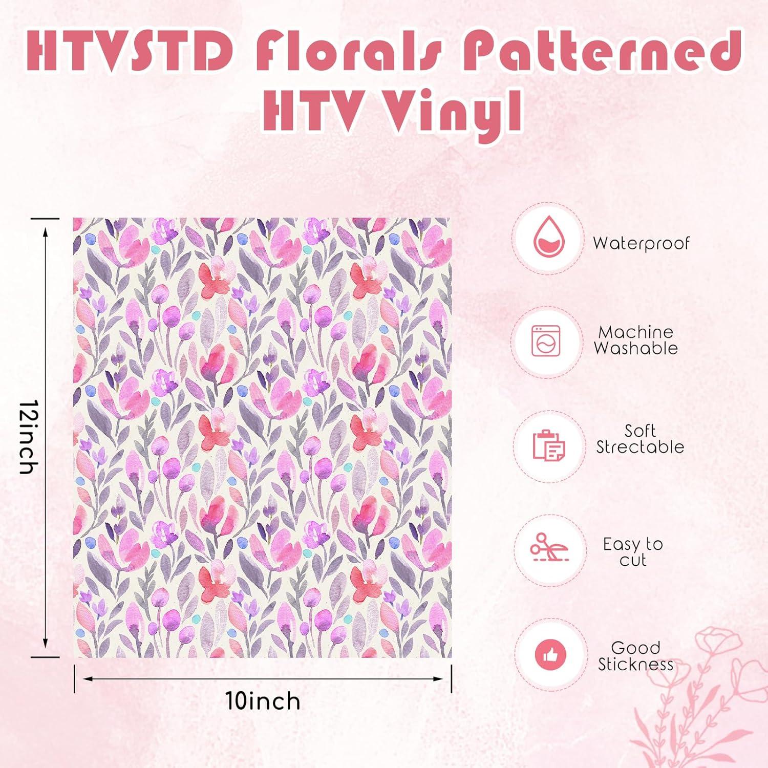 Vinilo HTV Floral Tulipán 10 Hojas 30.48x25.4 cm