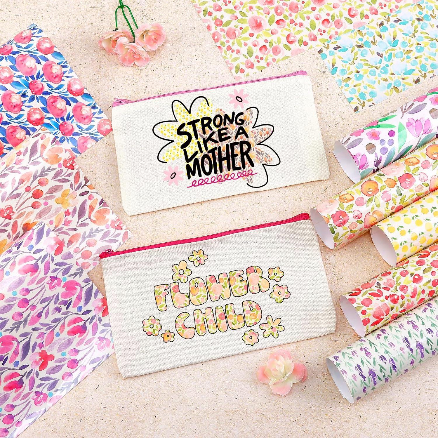 Vinilo HTV Floral Tulipán 10 Hojas 30.48x25.4 cm