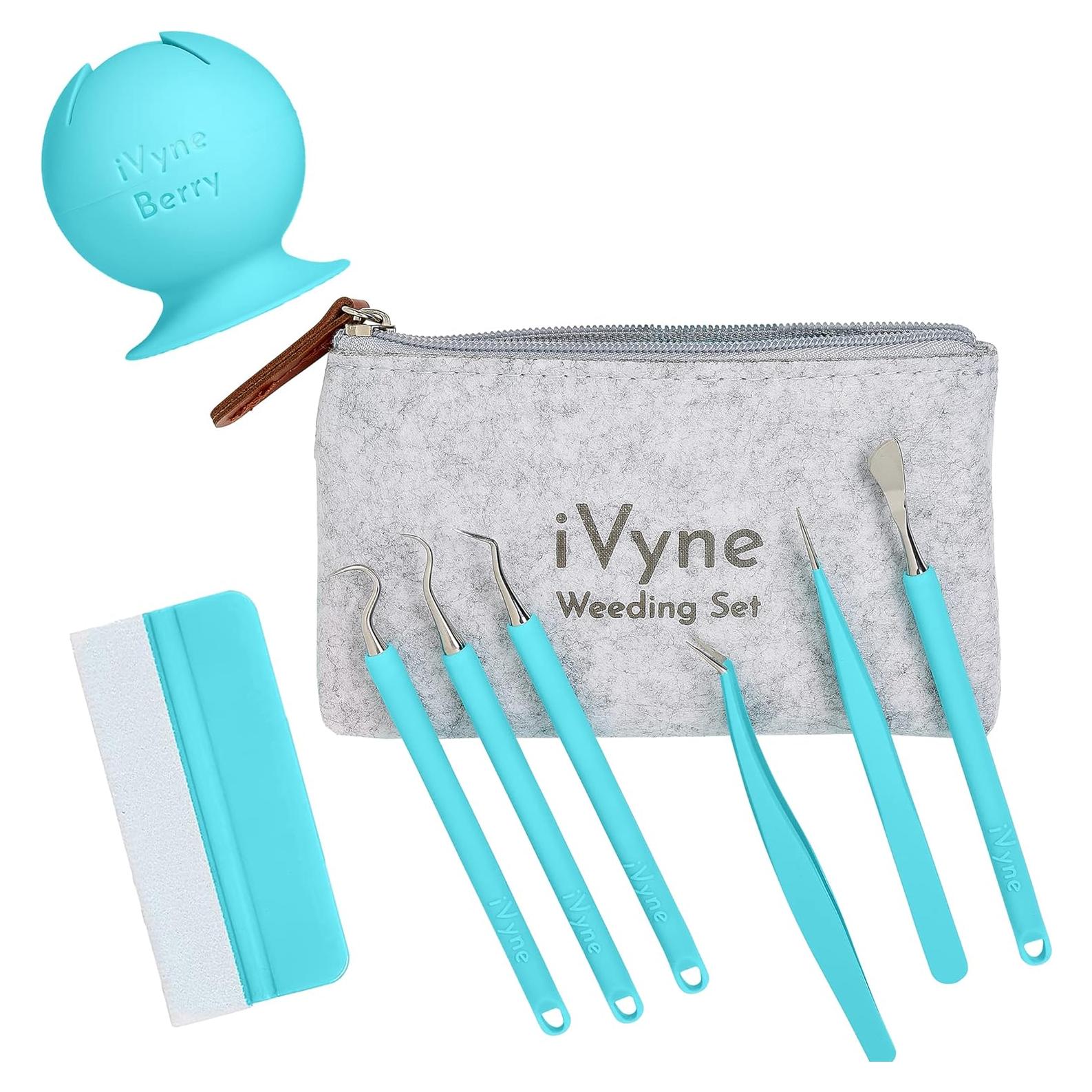 Kit de Herramientas de Deshierbe iVyne 8 Piezas Azul Berry