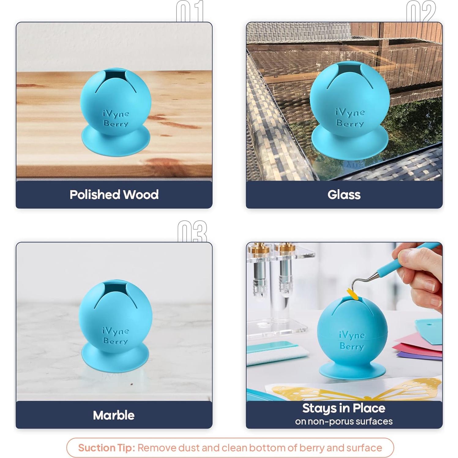 Kit de Herramientas de Deshierbe iVyne 8 Piezas Azul Berry