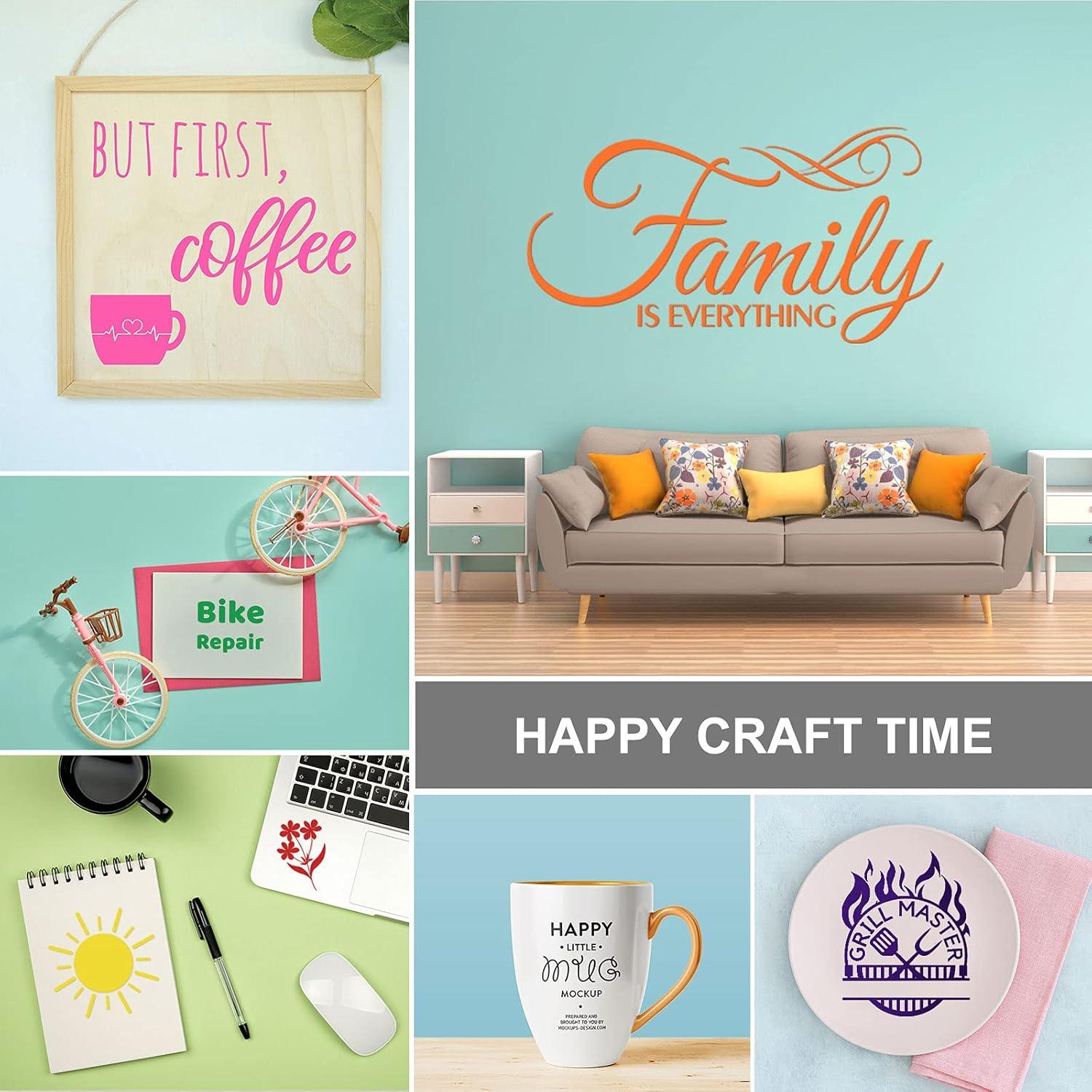 Vinilo Adhesivo Permanente Rojo Mate HTVRONT 30.48 cm x 15.24 m