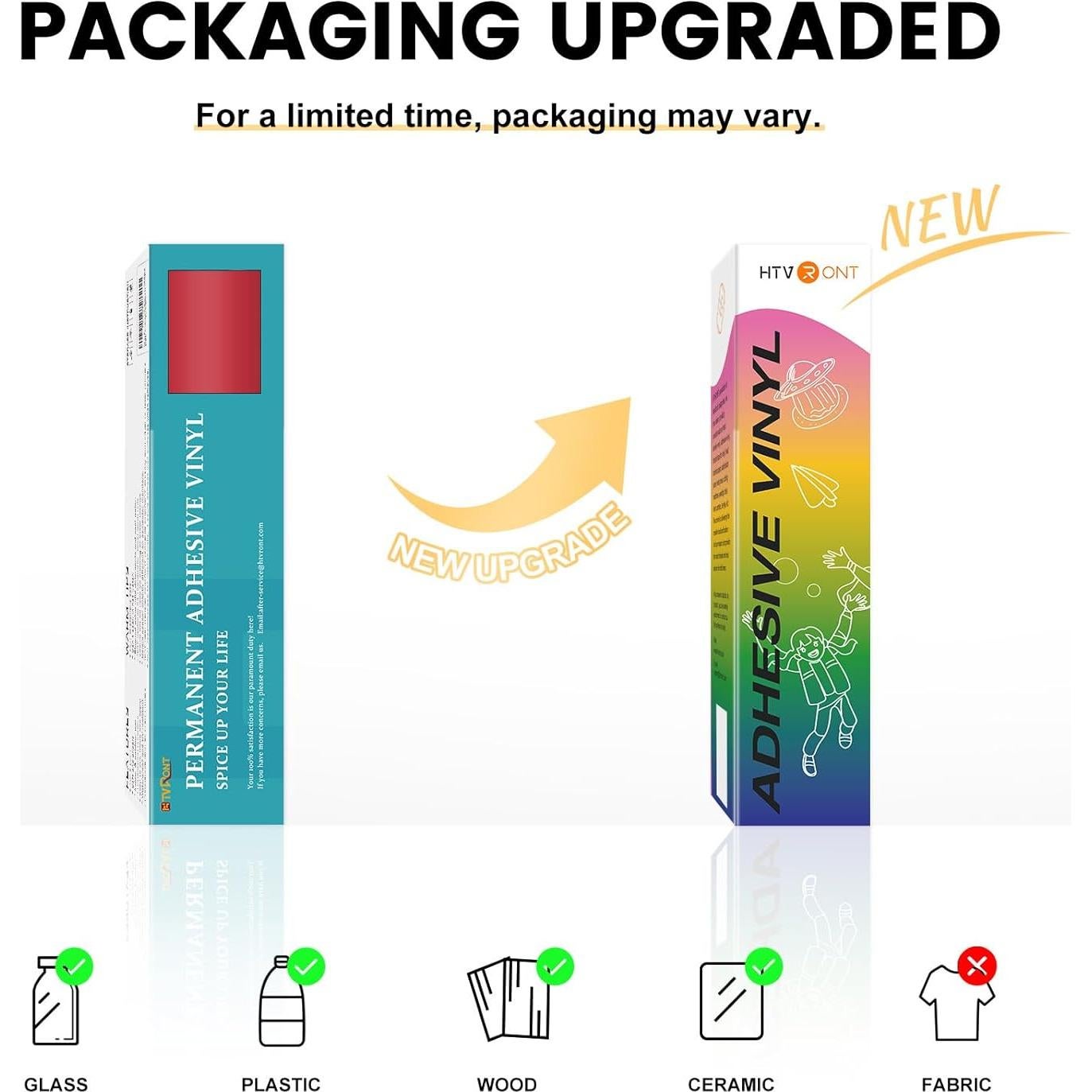 Vinilo Adhesivo Permanente Rojo Mate HTVRONT 30.48 cm x 15.24 m