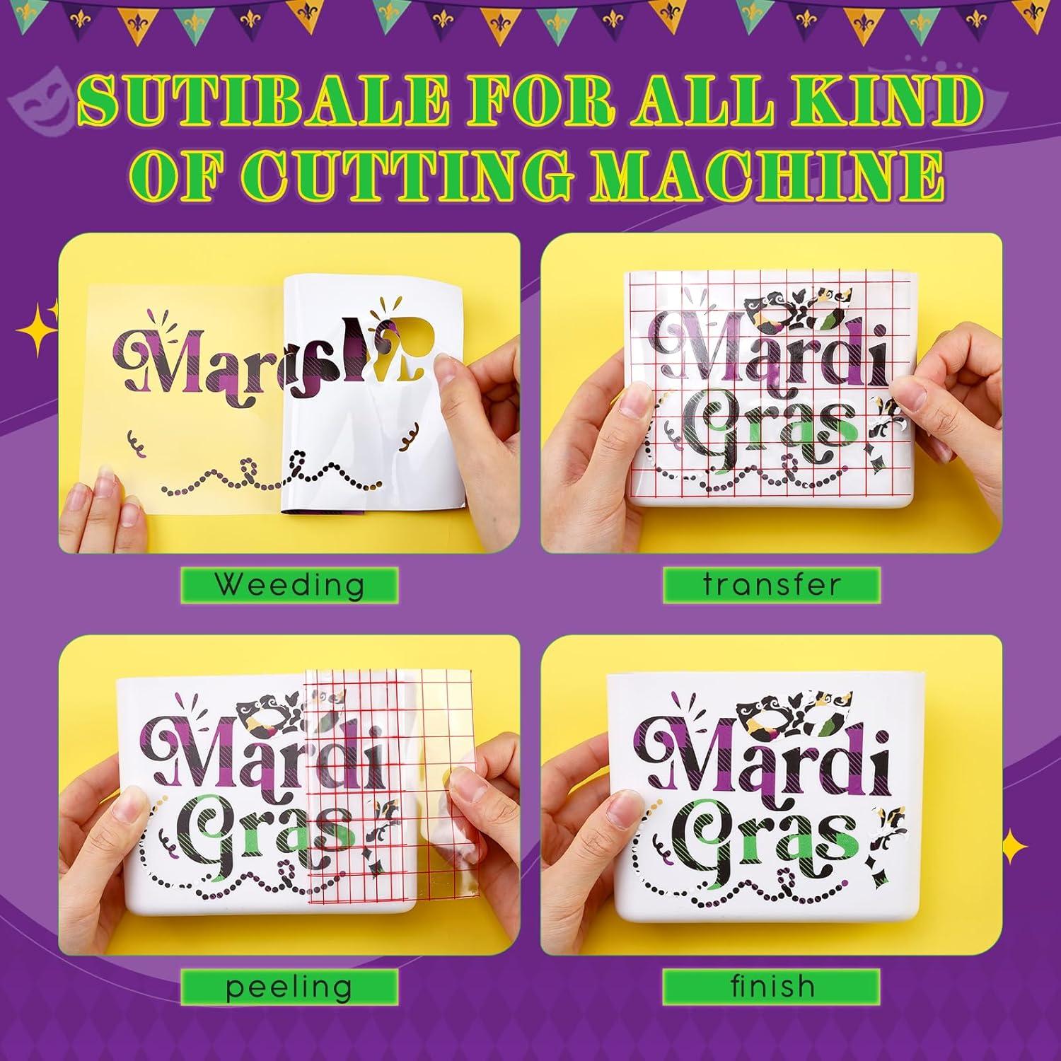 Vinilo Permanente Tintnut Mardi Gras 12 Hojas 30.48x25.4cm