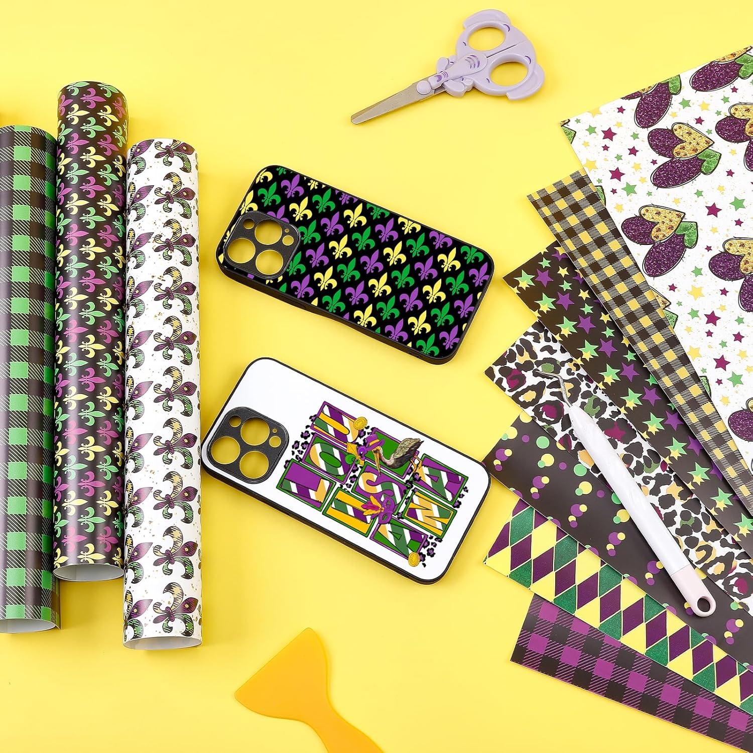 Vinilo Permanente Tintnut Mardi Gras 12 Hojas 30.48x25.4cm