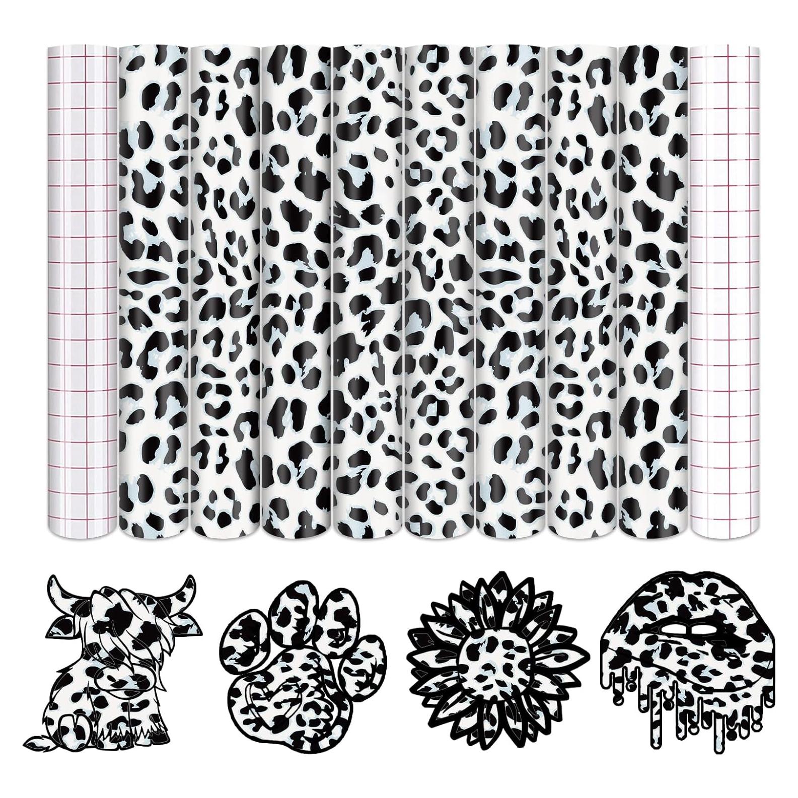 Vinilo Adhesivo Permanente Tintnut Leopardo 8 Hojas 30x25cm