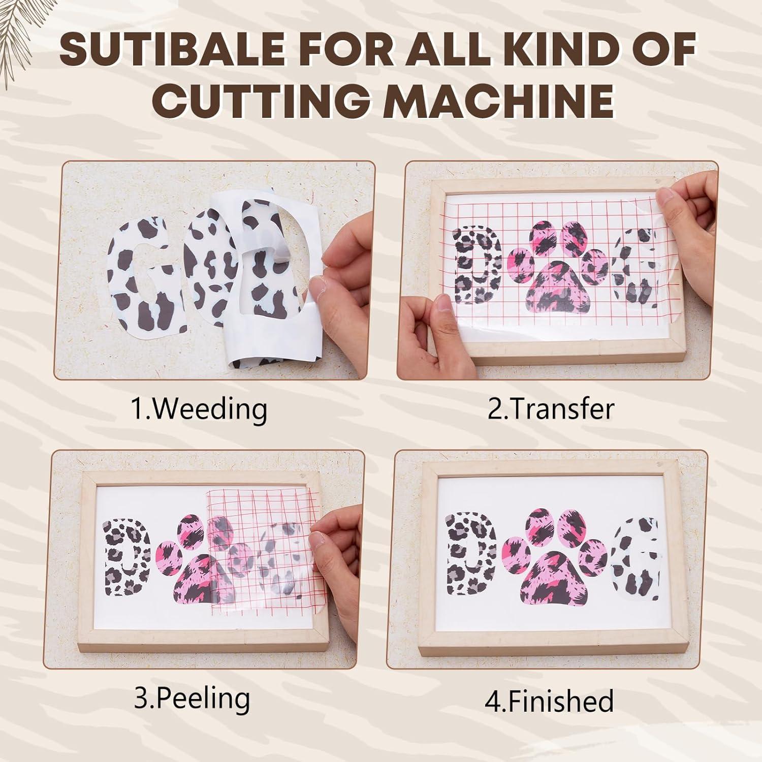 Vinilo Adhesivo Permanente Tintnut Leopardo 8 Hojas 30x25cm