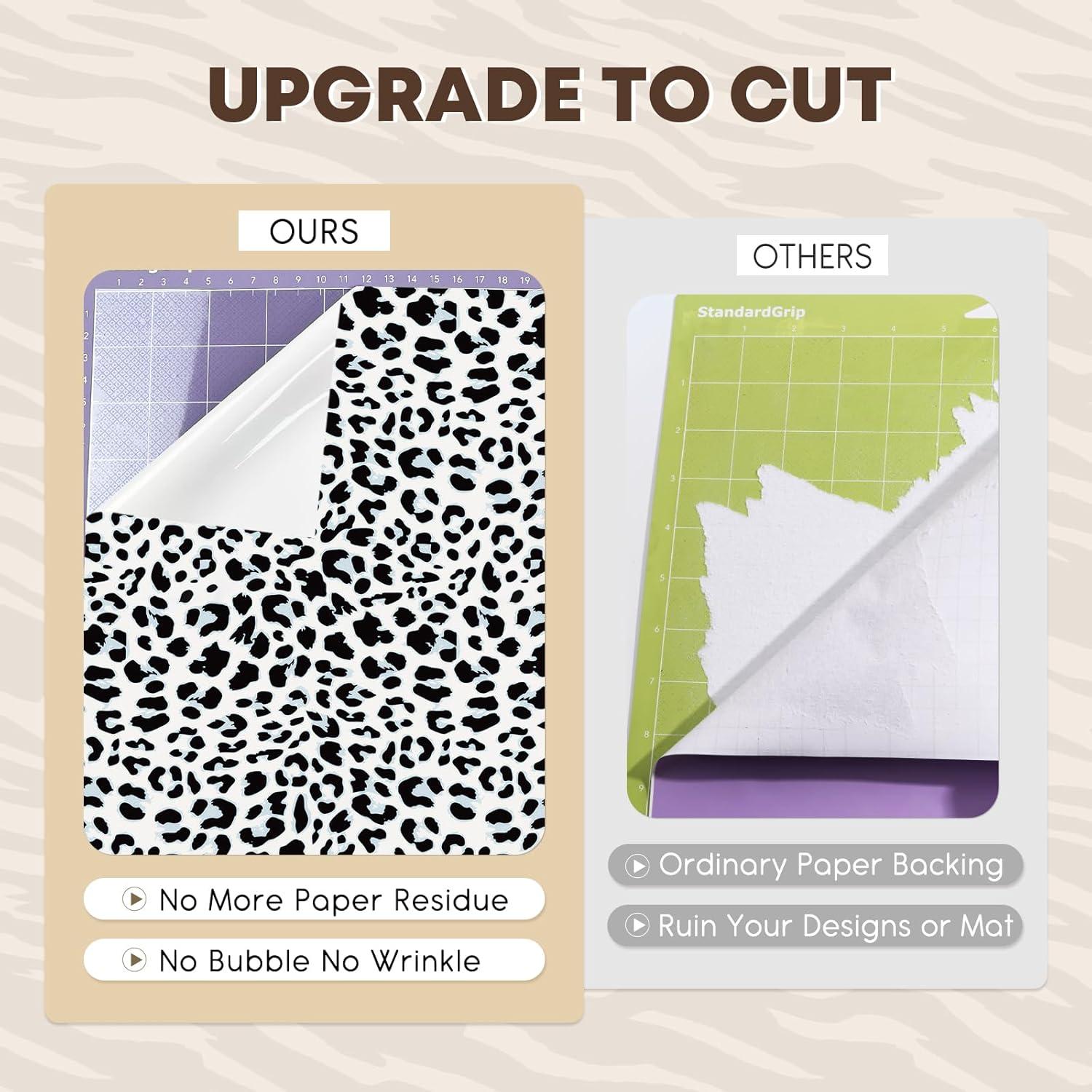 Vinilo Adhesivo Permanente Tintnut Leopardo 8 Hojas 30x25cm