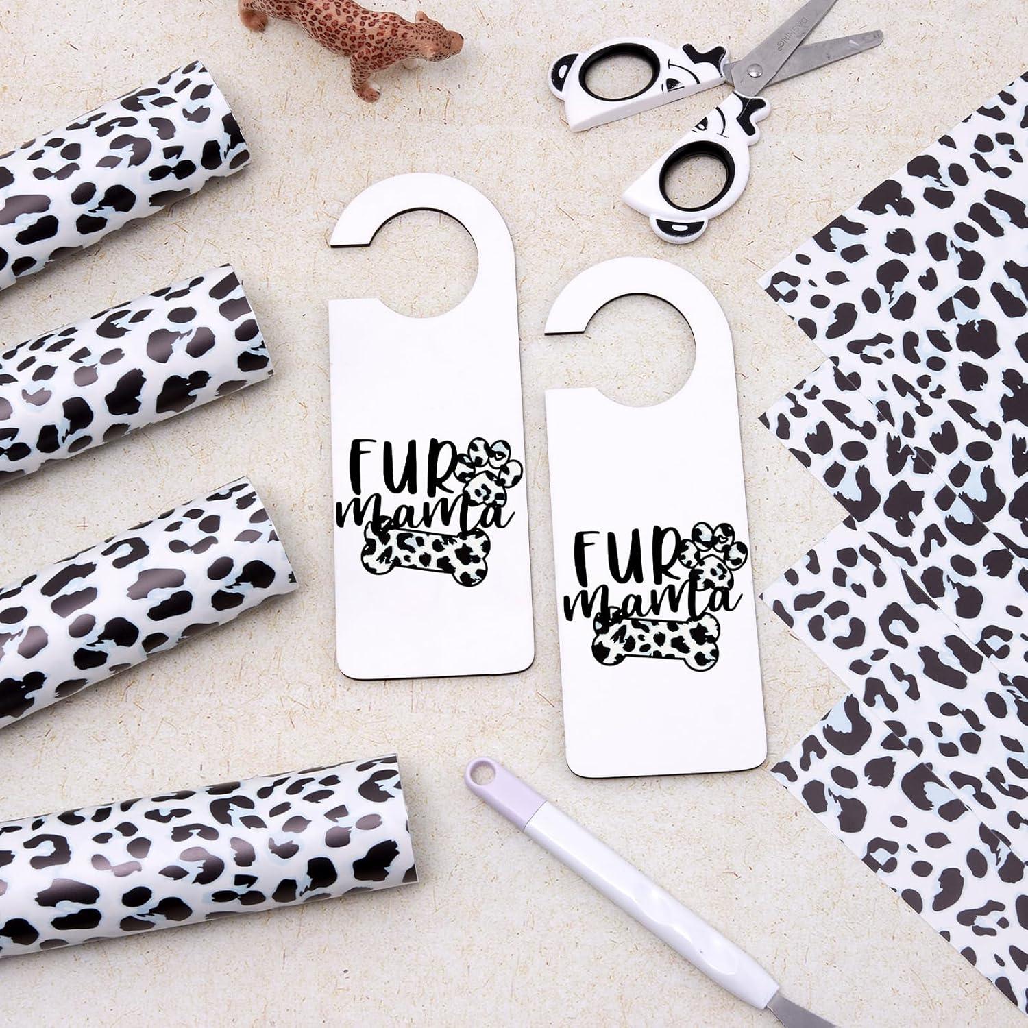 Vinilo Adhesivo Permanente Tintnut Leopardo 8 Hojas 30x25cm