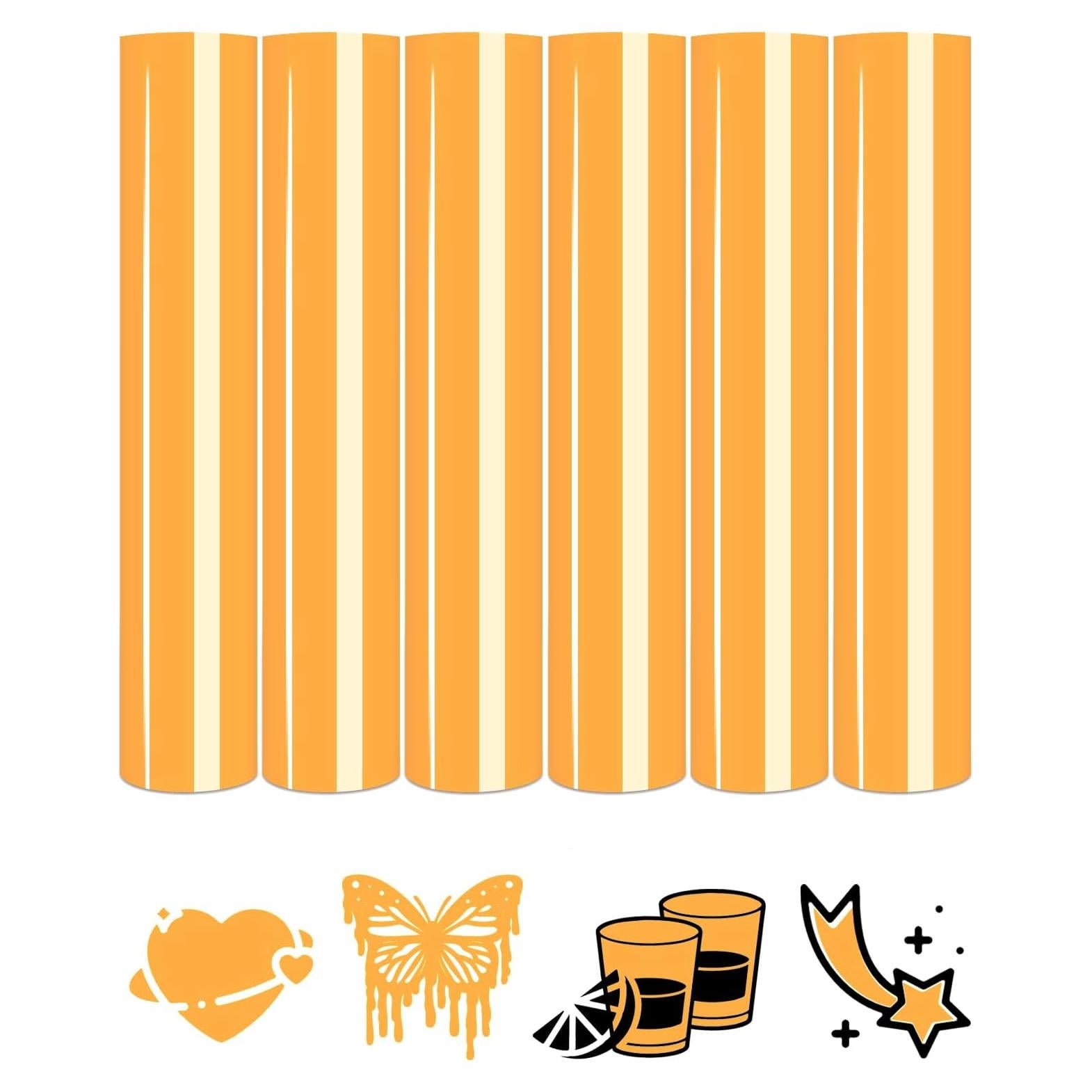 Vinilo de Transferencia de Calor Tintnut Amarillo Neón 6 Hojas 30.48x25.4cm