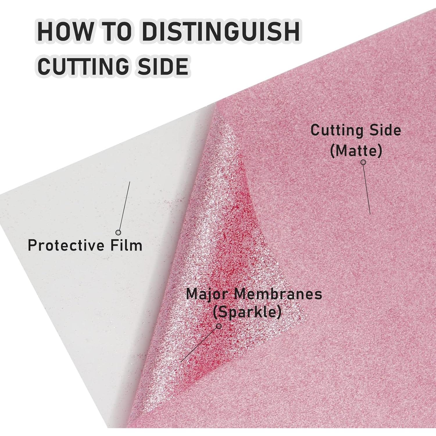 Vinilo de Transferencia de Calor Glitter Bonnyhtv 30.48x1.52m Rosa