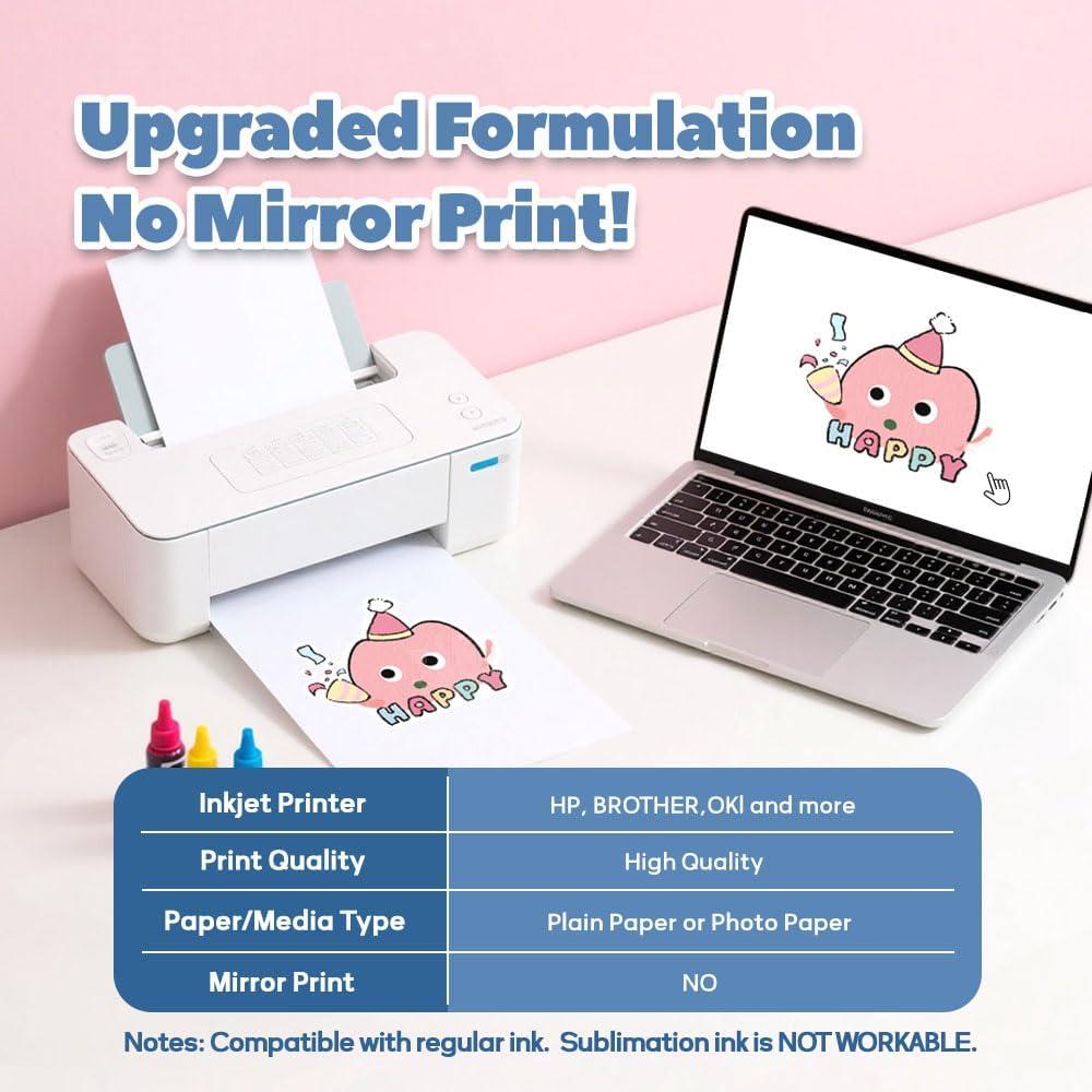 Papel de Transferencia de Calor TranSmile PU 30 Hojas 21.6x27.9 cm