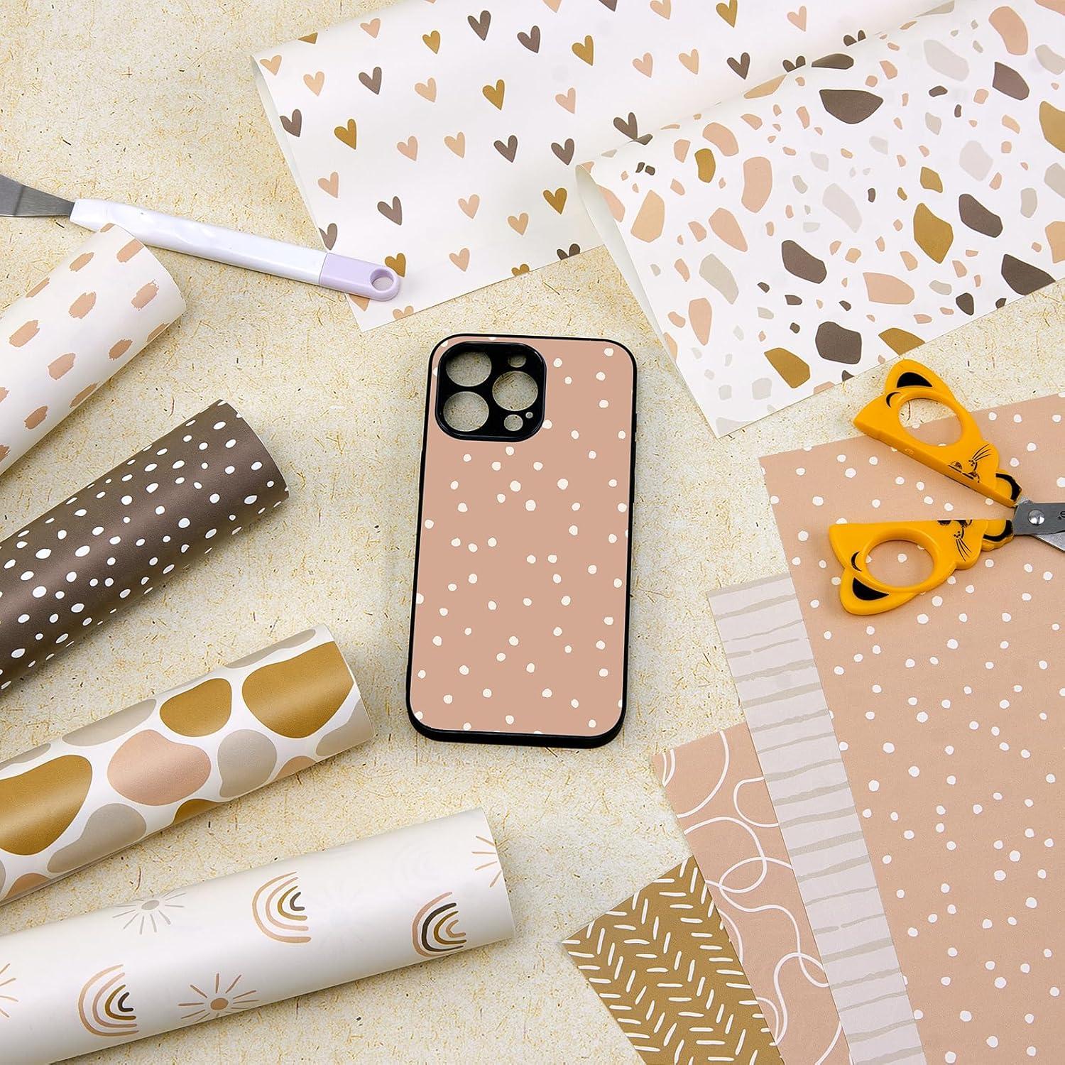 Vinilo Adhesivo Permanente Boho Tintnut - 10 Hojas 30.48x25.4cm