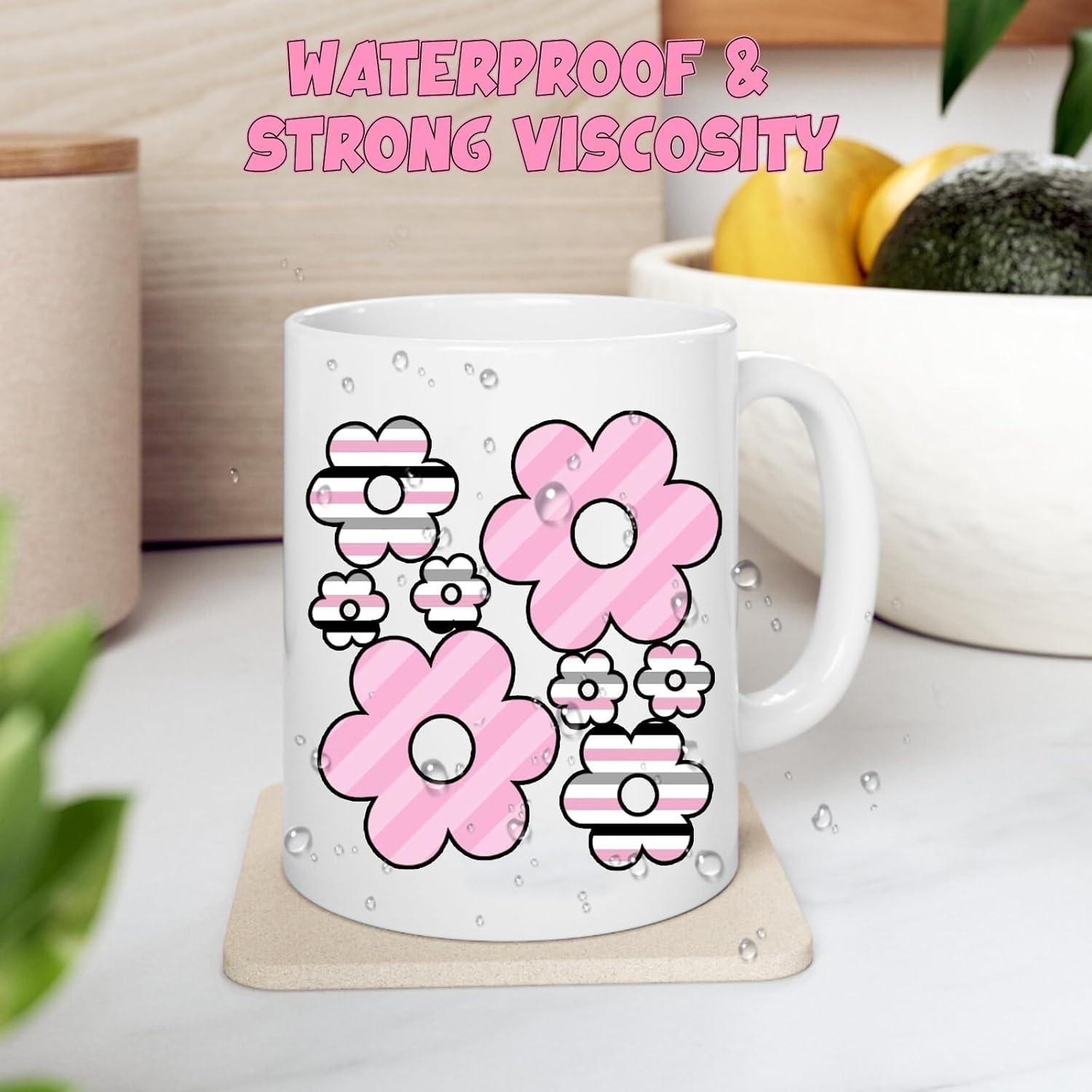 Vinilo Adhesivo Permanente Tintnut Patrón Vaca 10 Hojas 30.48x25.4cm