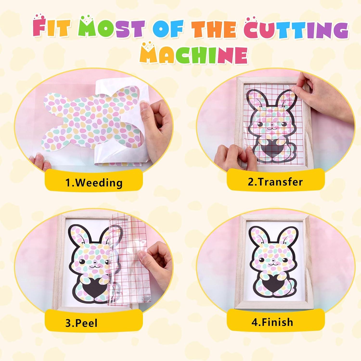 Vinilo Adhesivo Permanente HTVSTD Leopardo 12 Hojas 30x25 cm Pascua