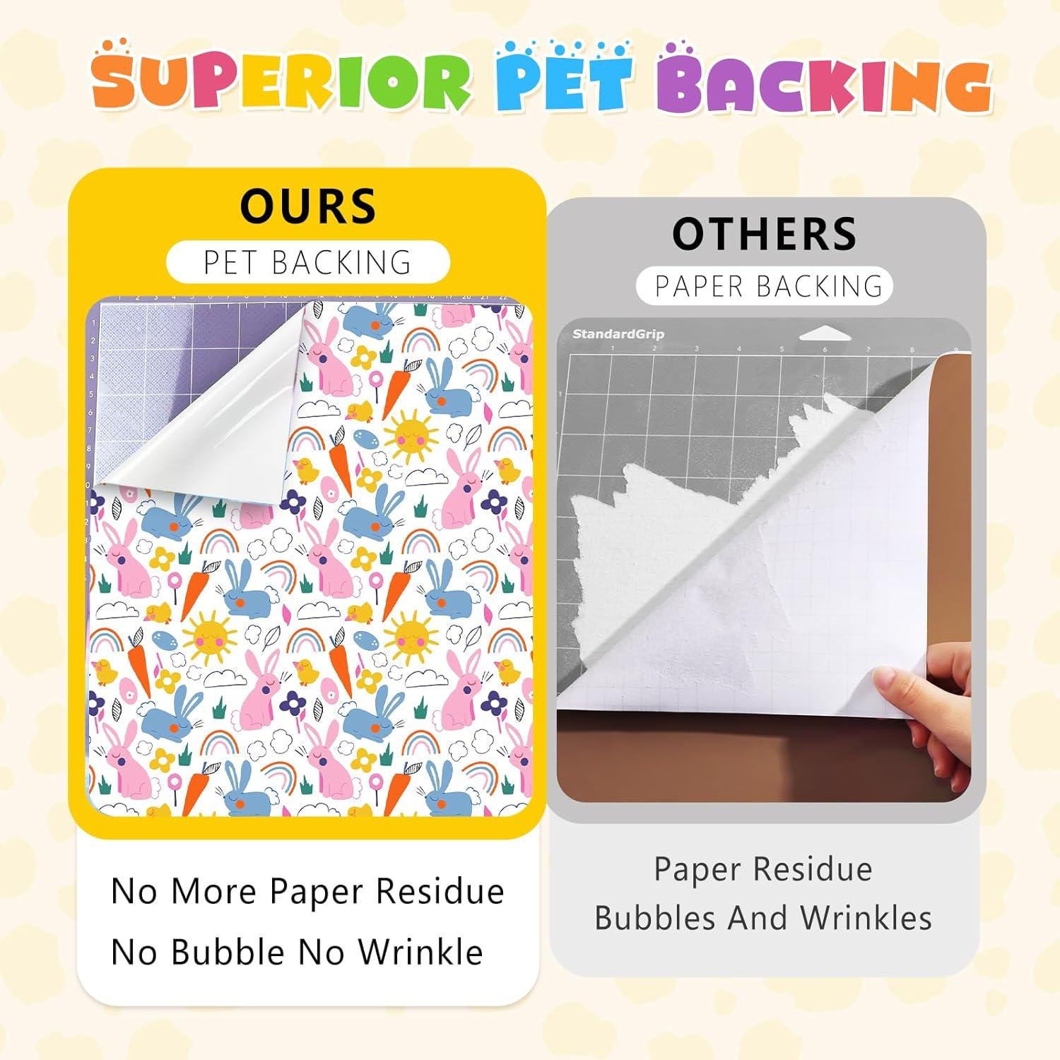 Vinilo Adhesivo Permanente HTVSTD Leopardo 12 Hojas 30x25 cm Pascua