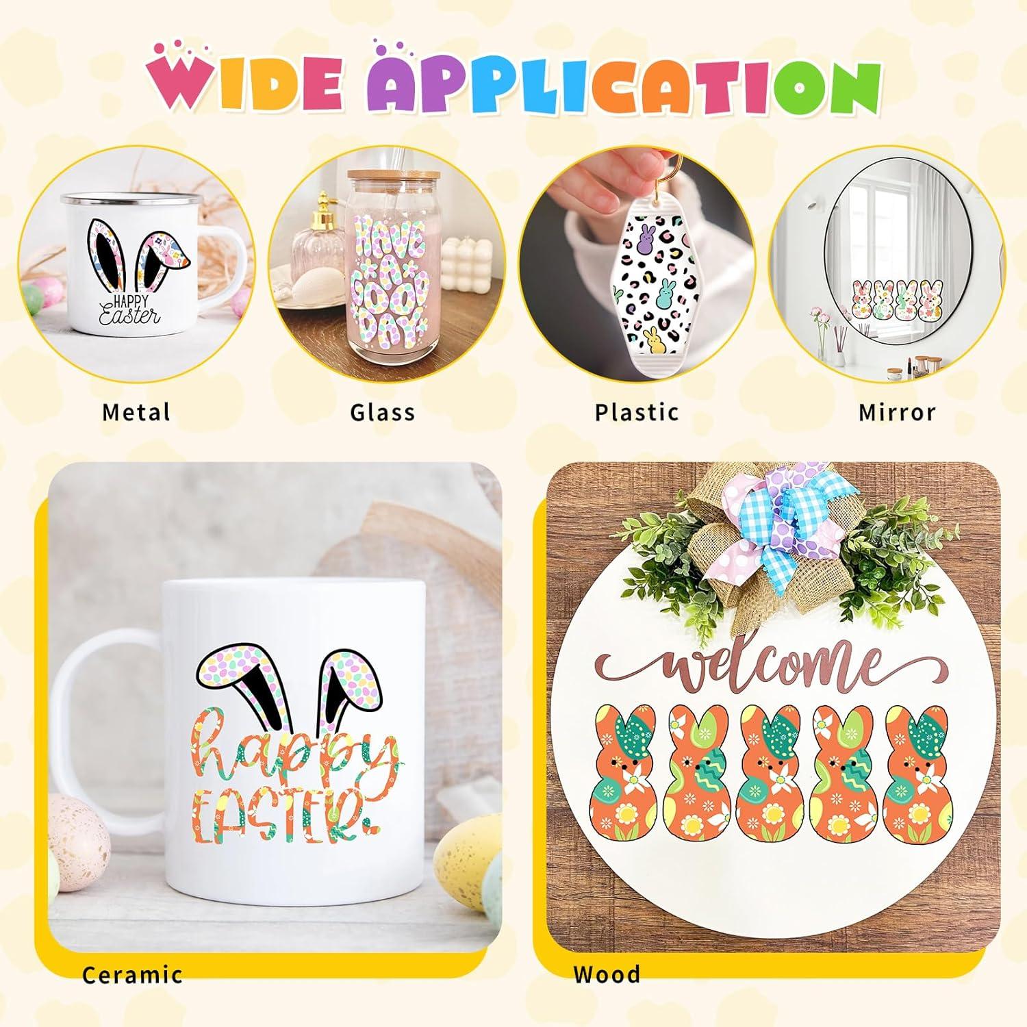 Vinilo Adhesivo Permanente HTVSTD Leopardo 12 Hojas 30x25 cm Pascua