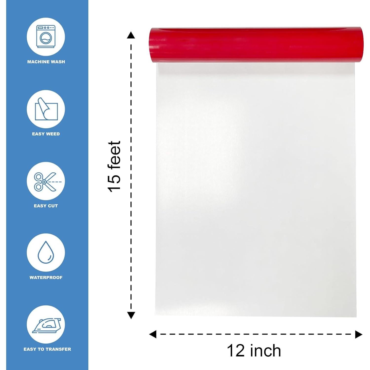 Vinilo de Transferencia Térmica Rojo MerryMade 30.48x4.57m