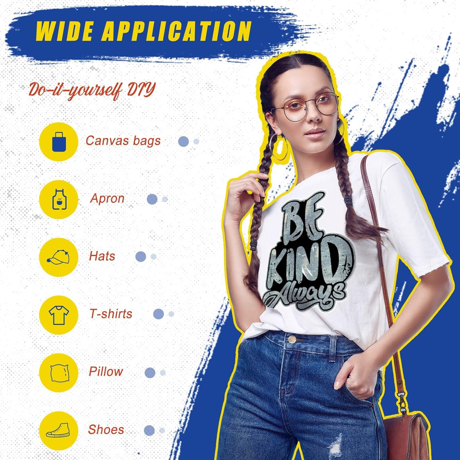 Vinilo HTV Tintnut 10 Hojas 30.48x25.4 cm Patrón Jeans