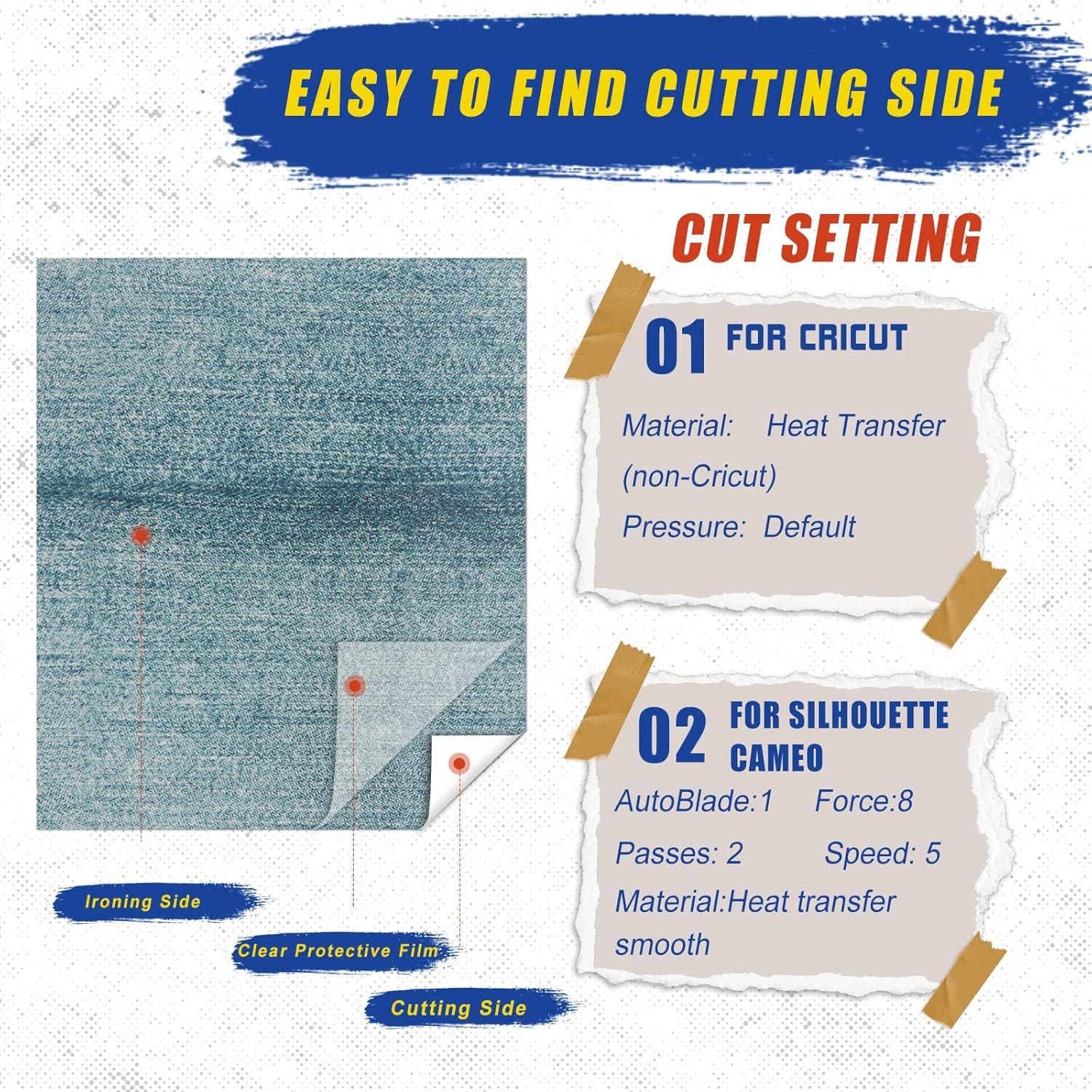 Vinilo HTV Tintnut 10 Hojas 30.48x25.4 cm Patrón Jeans