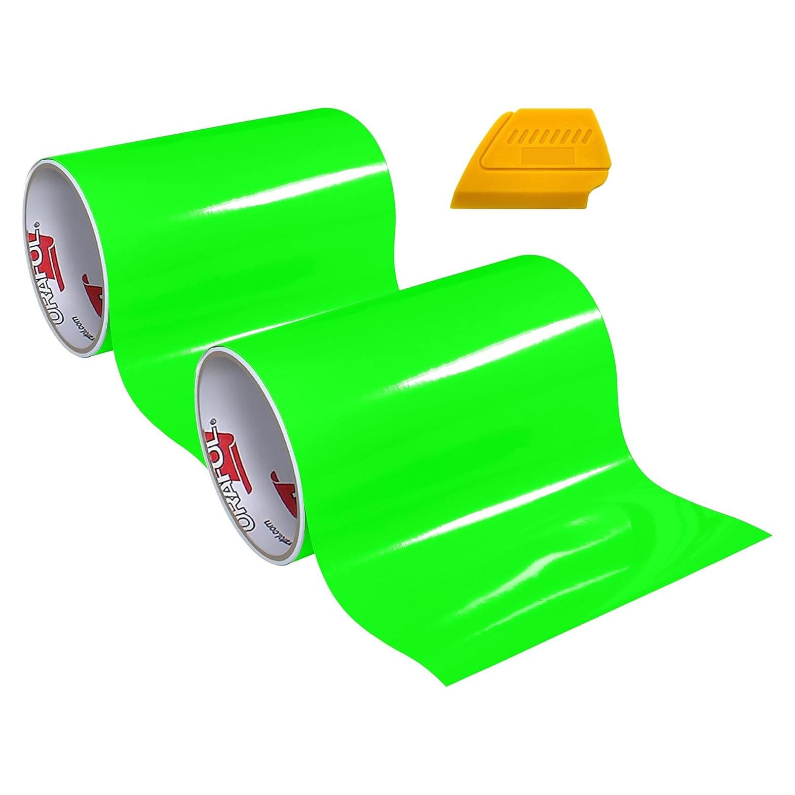 Vinilo Fluorescente Verde ORACAL 6510 30.48x60.96 cm Paquete de 2
