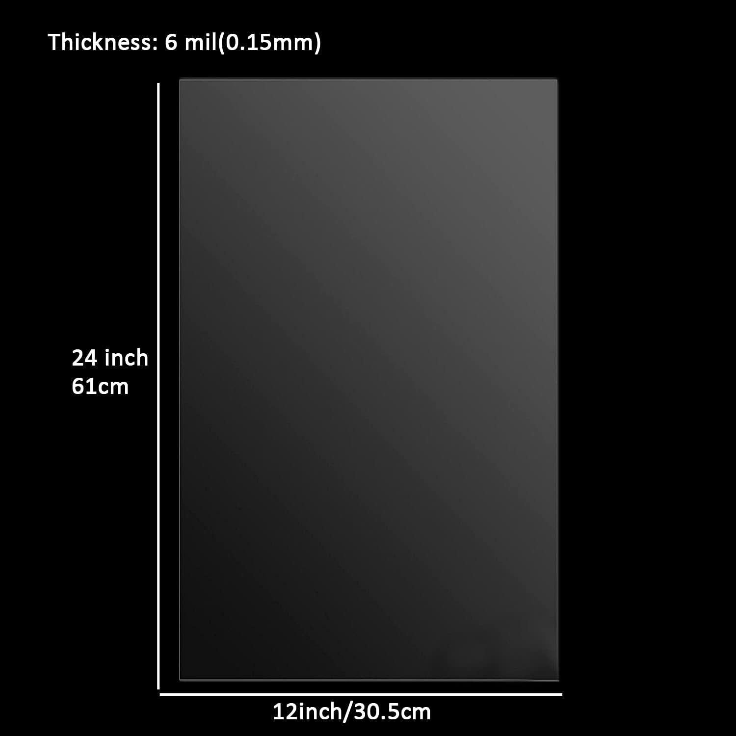 Paquete de 15 hojas de Mylar 12x61 cm para plantillas DIY