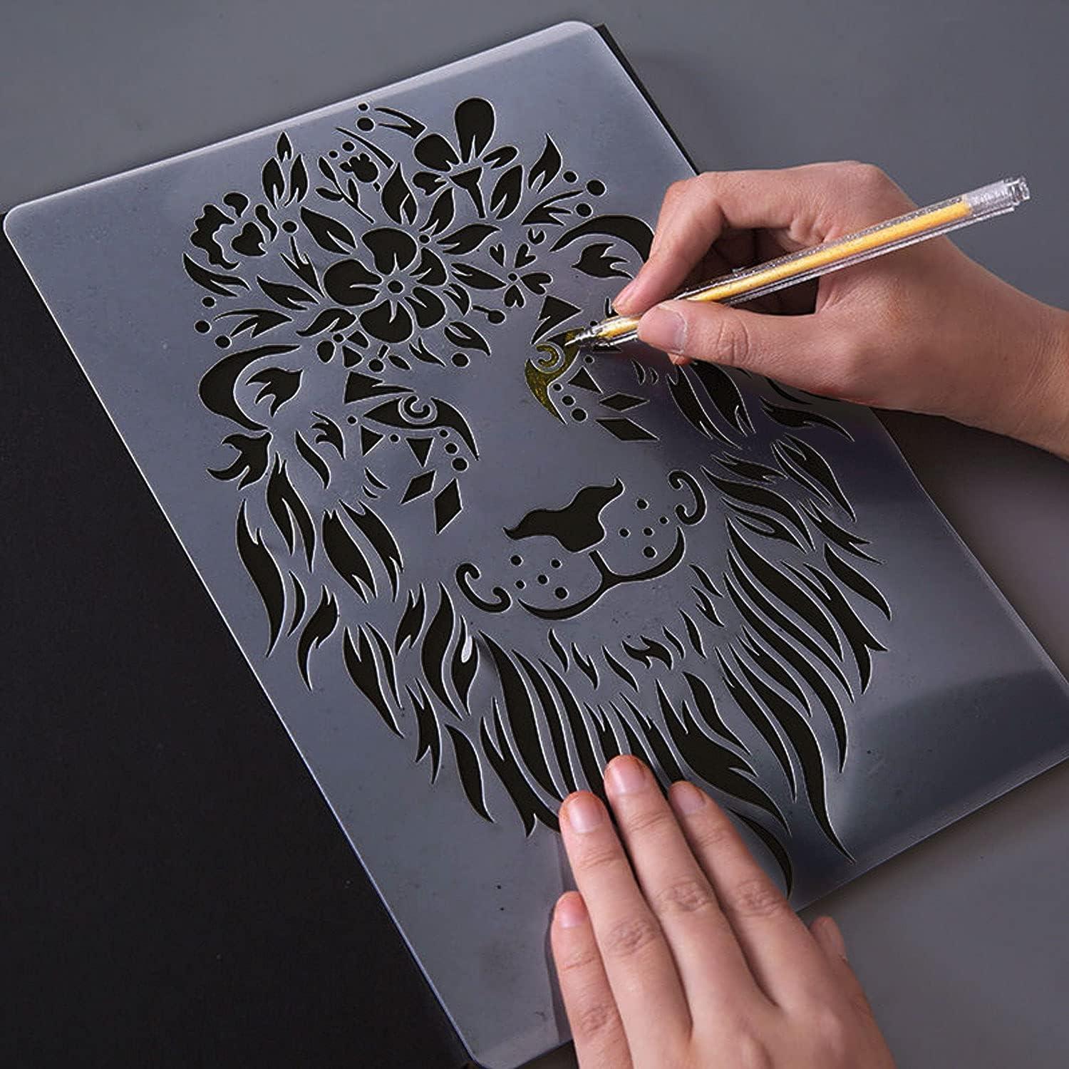 Paquete de 15 hojas de Mylar 12x61 cm para plantillas DIY