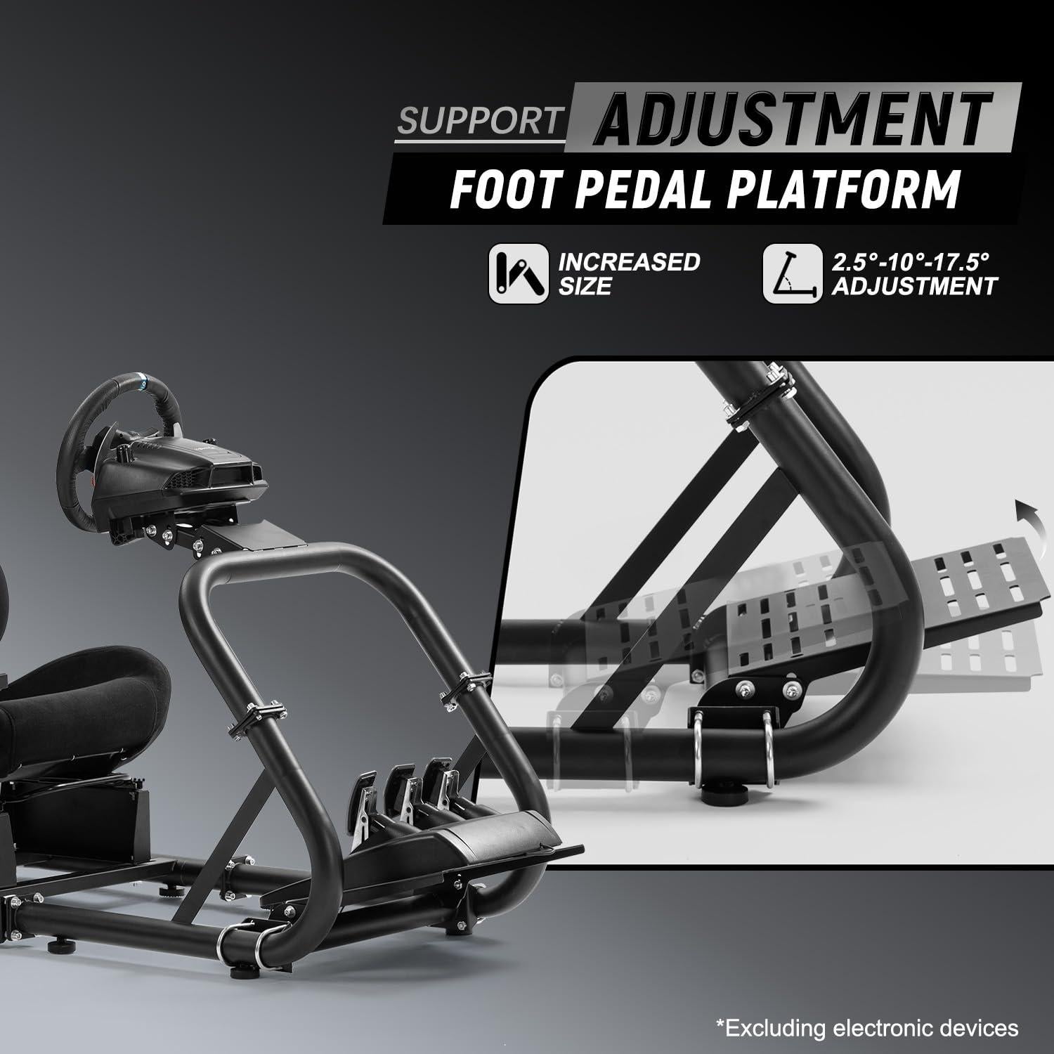 Cockpit de Simulador de Conducción Marada Ajustable para Volante