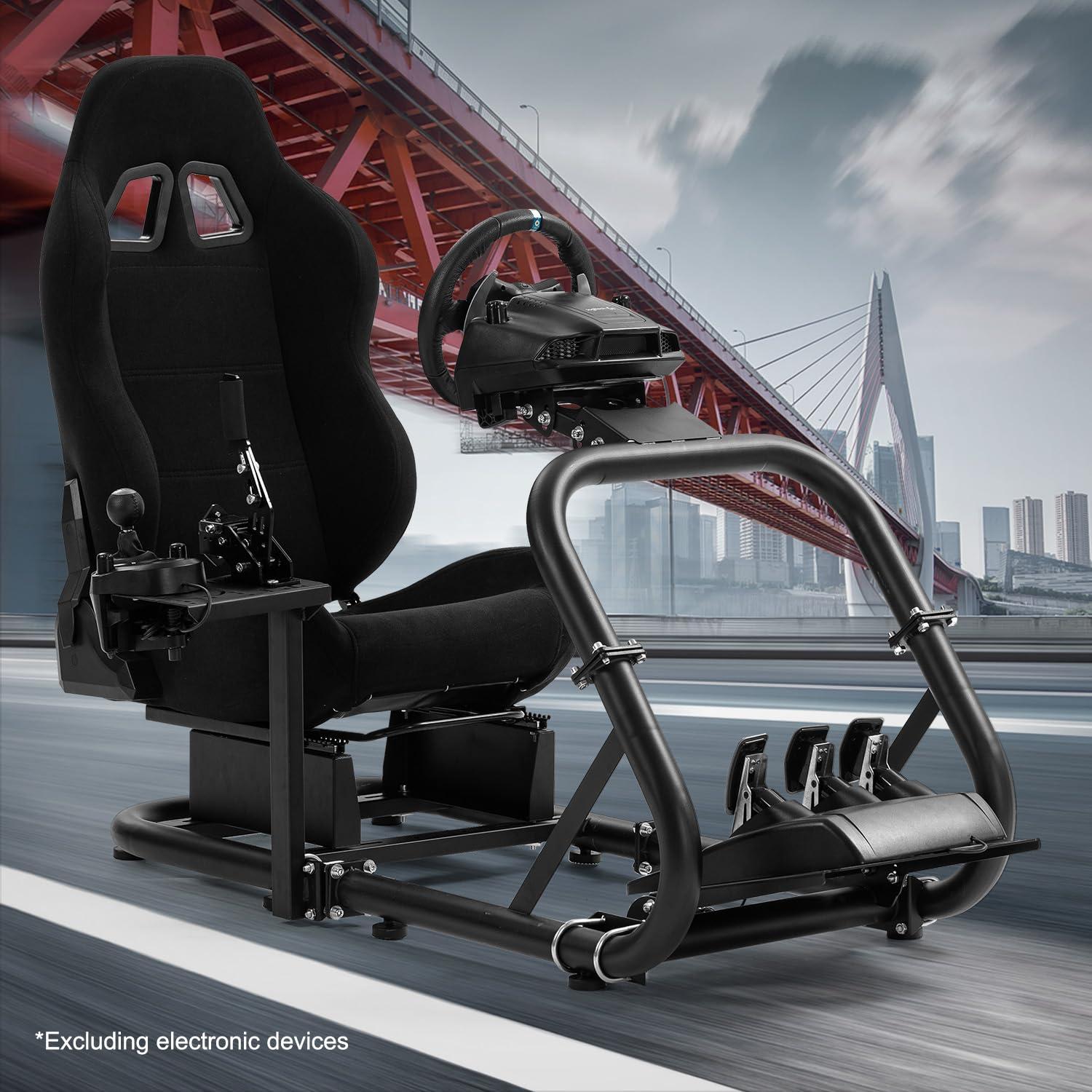 Cockpit de Simulador de Conducción Marada Ajustable para Volante