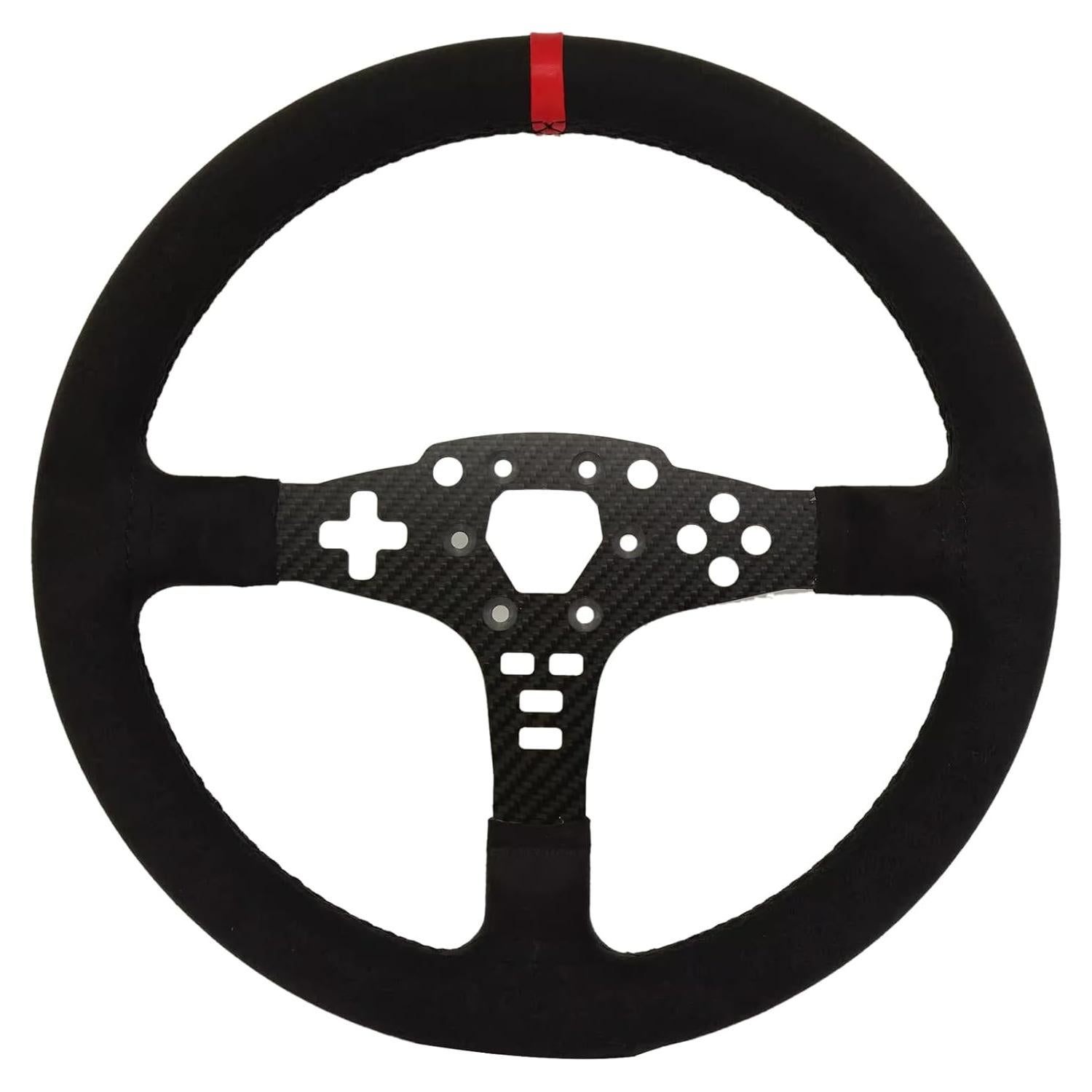 Volante de carreras 33cm Obokidlyamor fibra de carbono