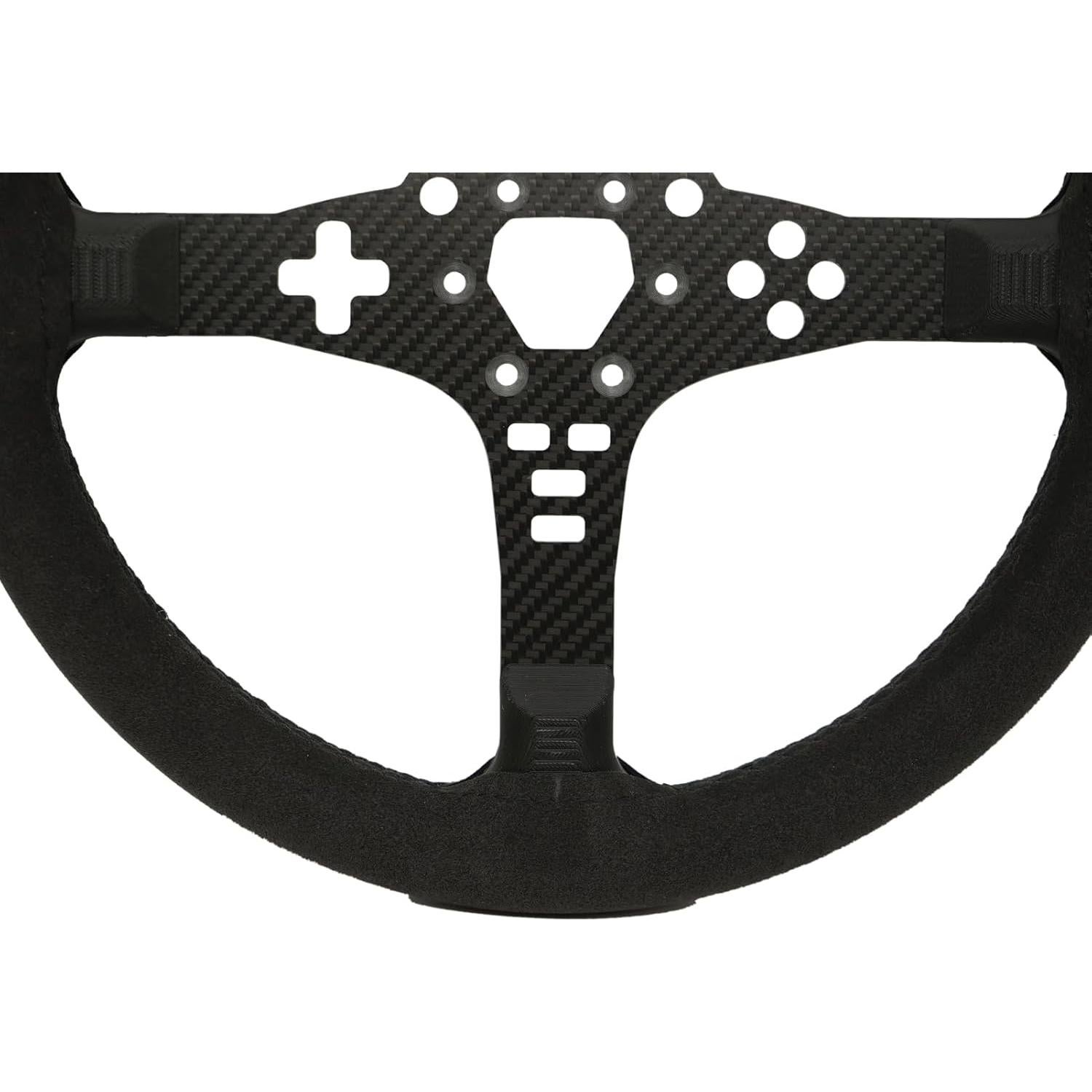 Volante de carreras 33cm Obokidlyamor fibra de carbono