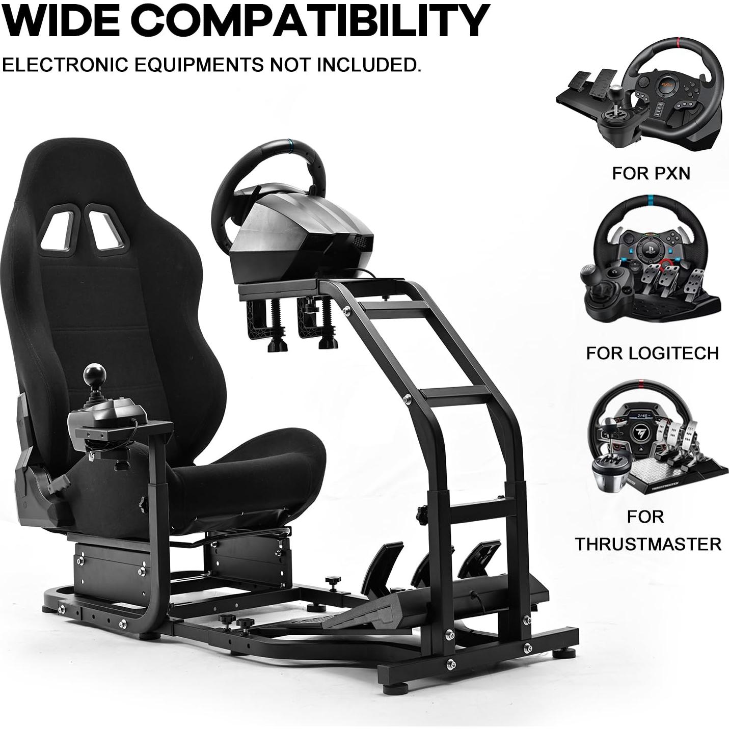 Cockpit de Simulador de Carreras Anman con Asiento Ajustable