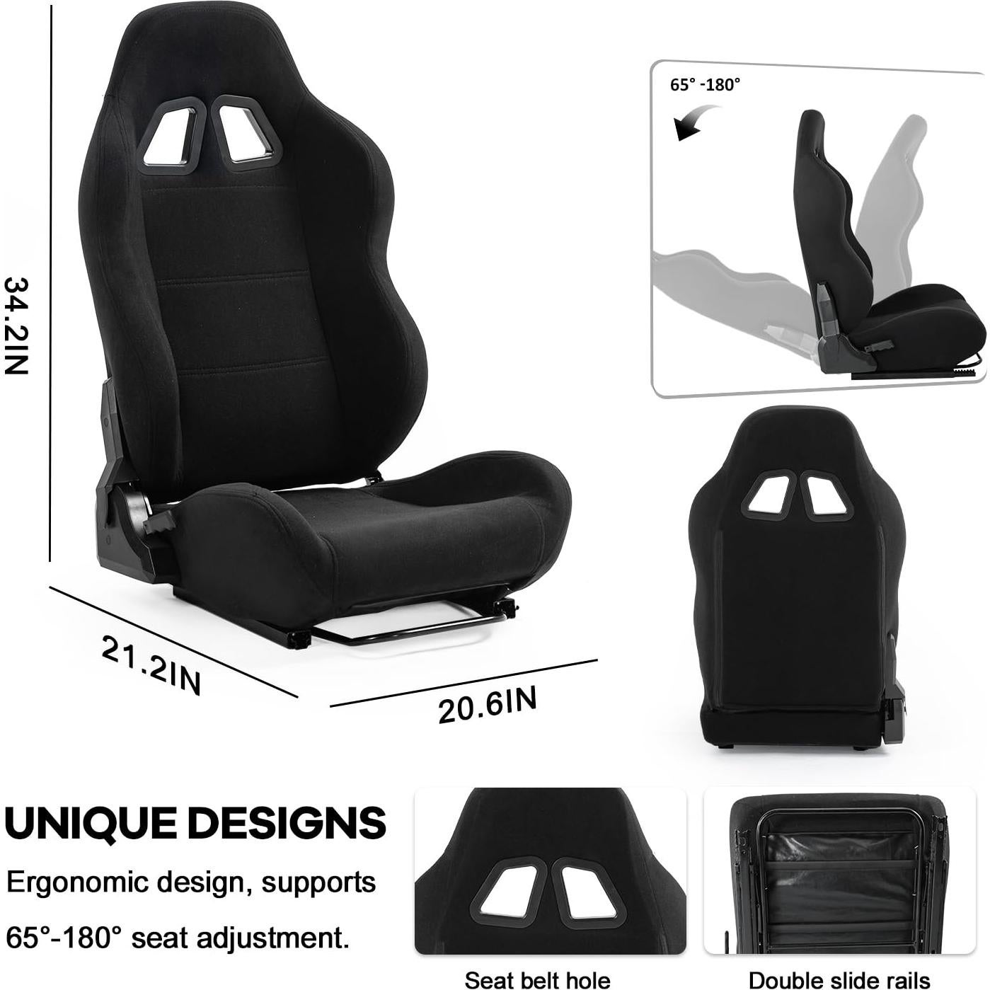 Cockpit de Simulador de Carreras Anman con Asiento Ajustable