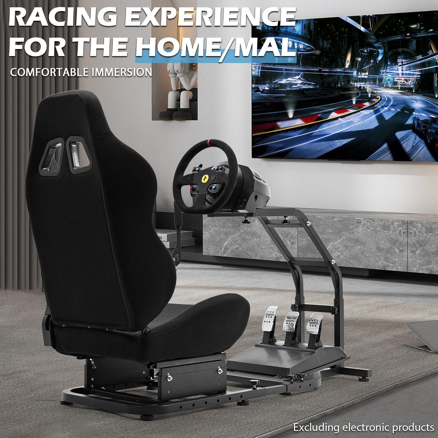 Cockpit de Simulador de Carreras Anman con Asiento Ajustable