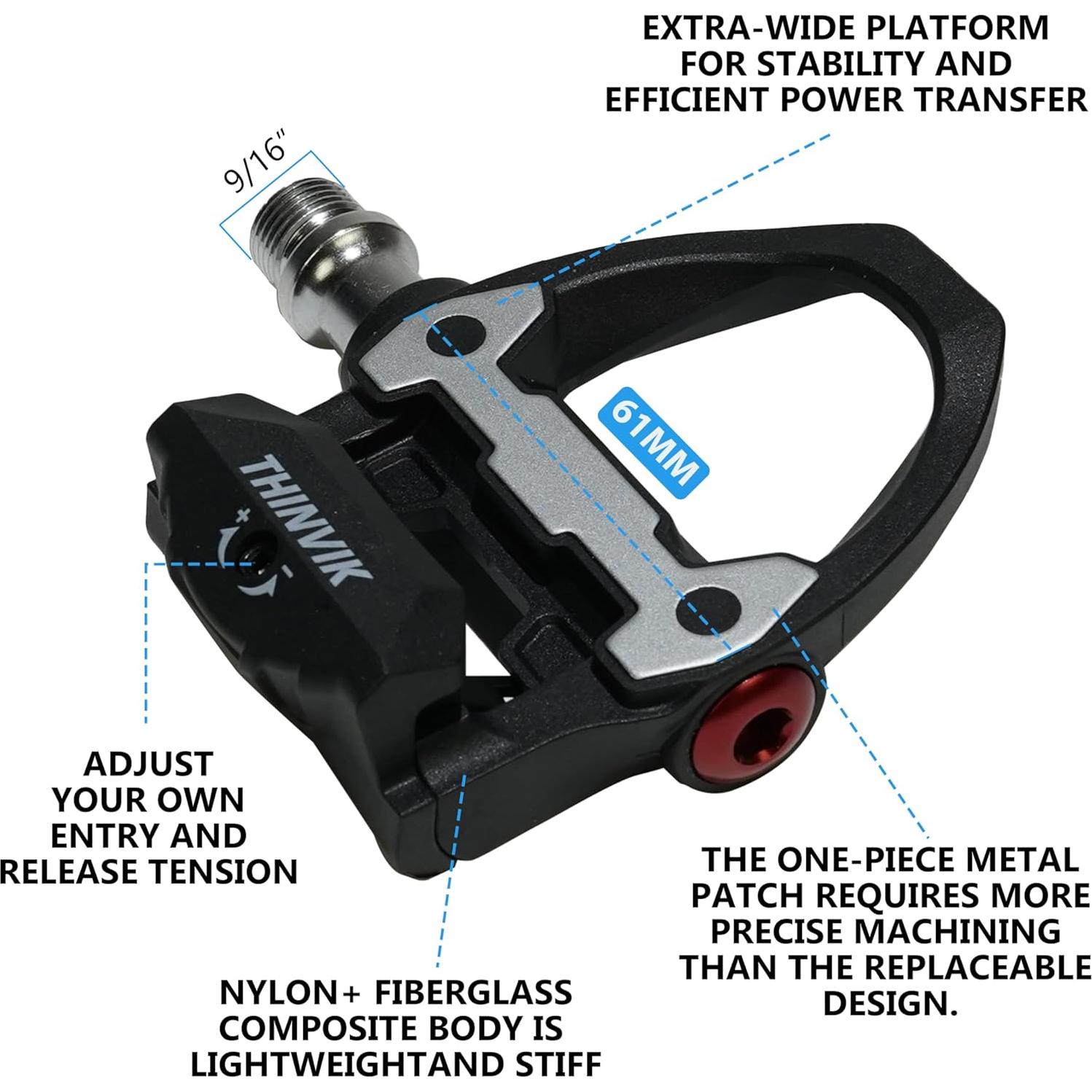 Calas de bicicleta Thinvik SPD-SL para pedales Shimano SH10 SH11