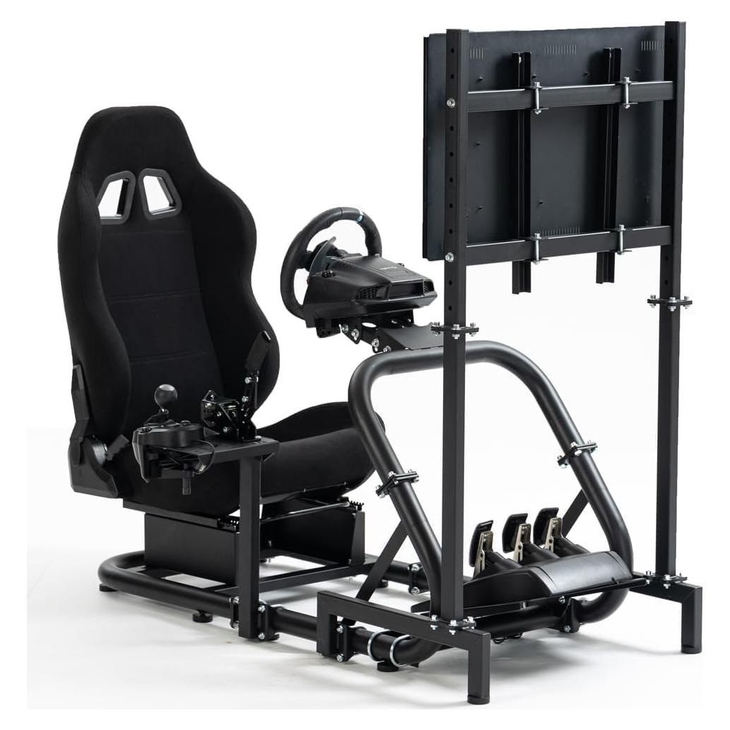 Cockpit de Simulación de Carreras Supllueer con Asiento Ergonómico