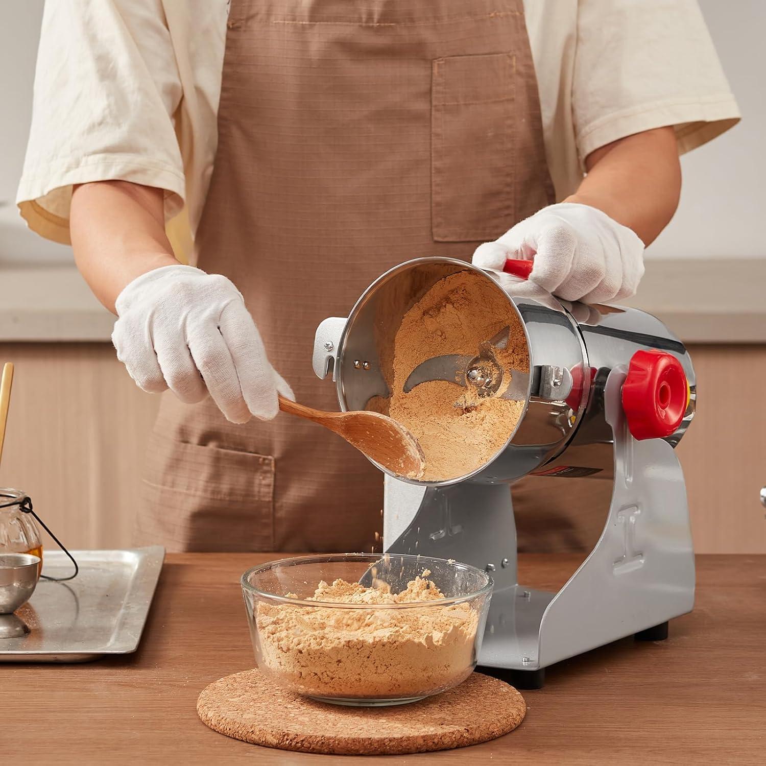 Molinillo de Granos Eléctrico VEVOR 300g 1500W Acero Inoxidable