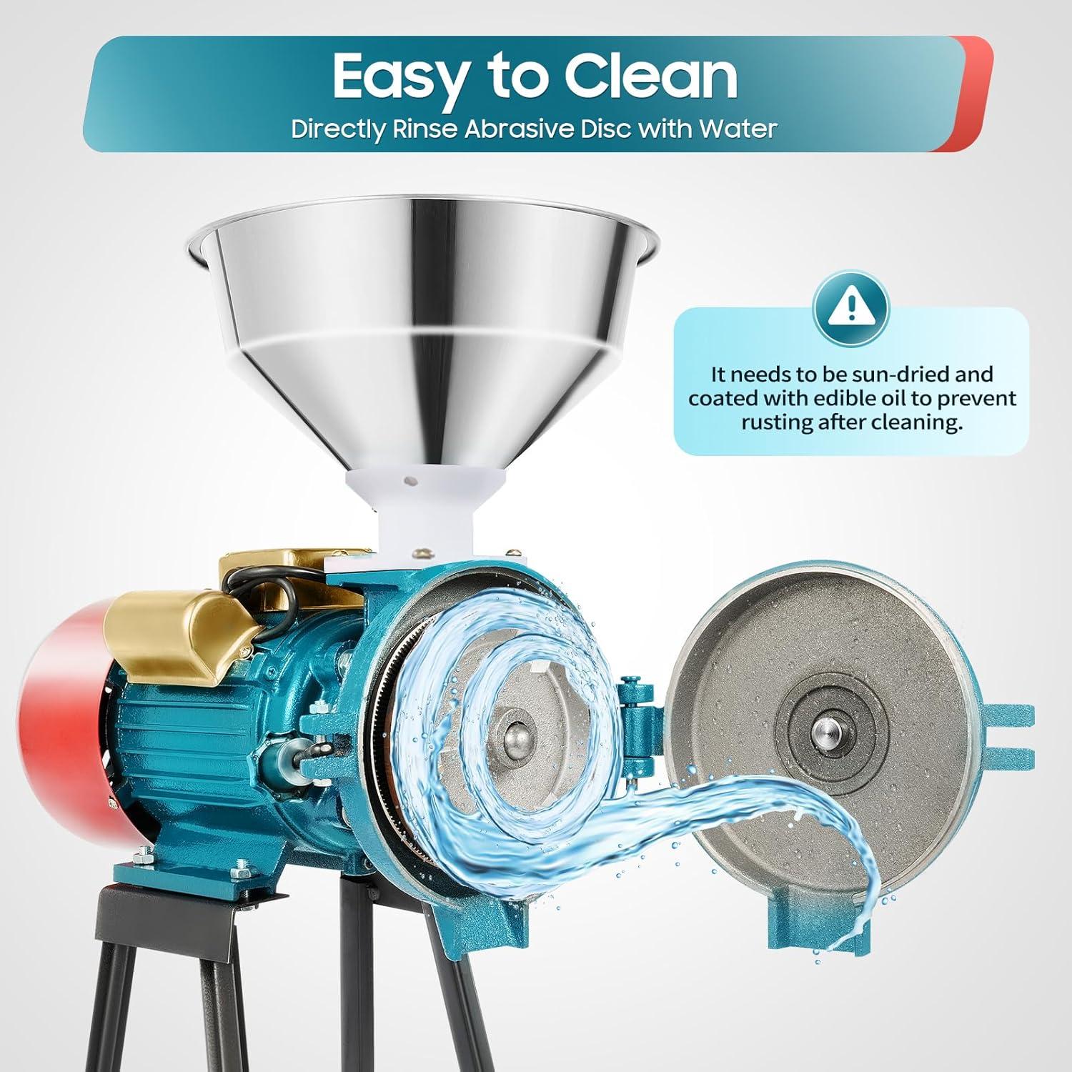 Molino de Granos Eléctrico Headery 2200W 110V Alta Eficiencia