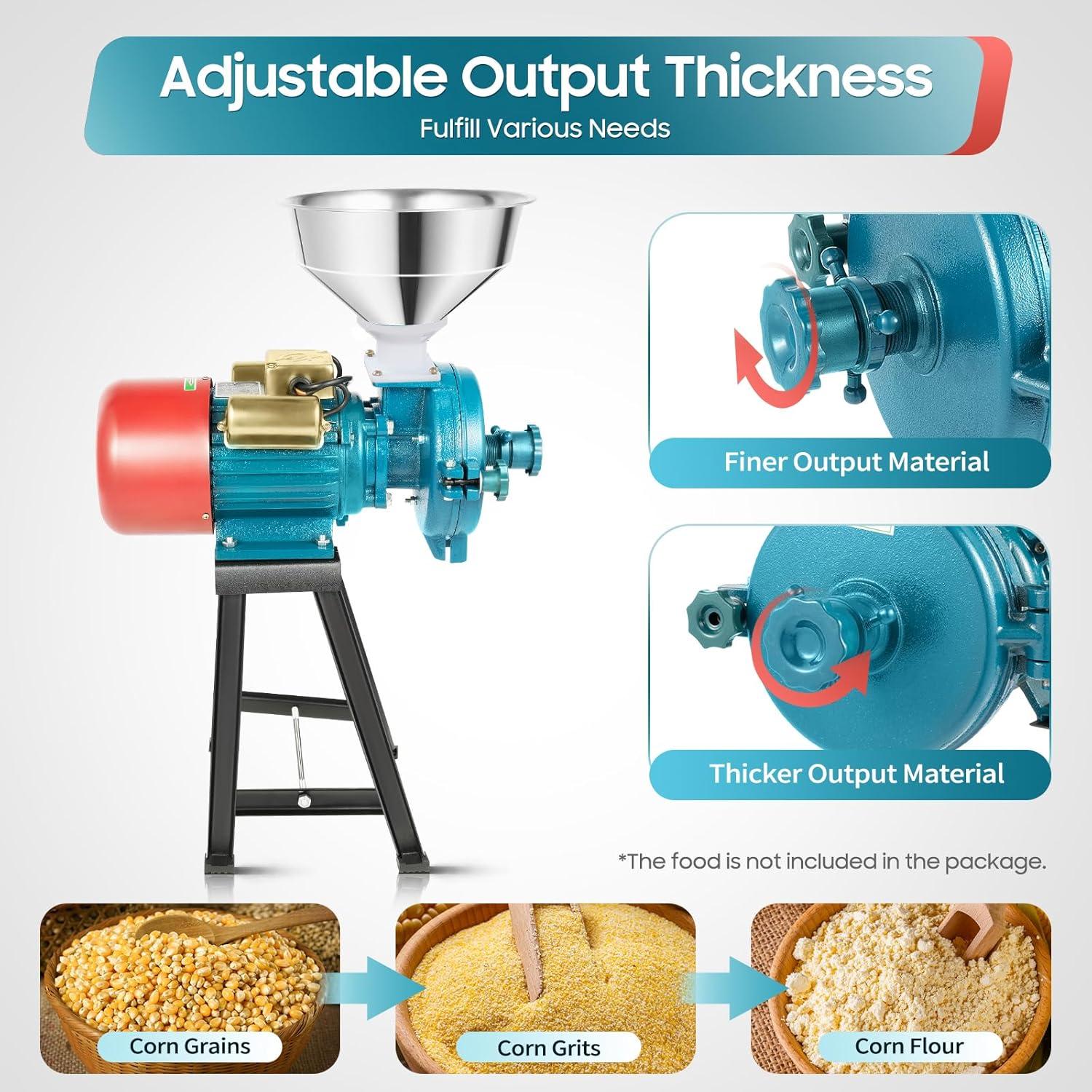 Molino de Granos Eléctrico Headery 2200W 110V Alta Eficiencia