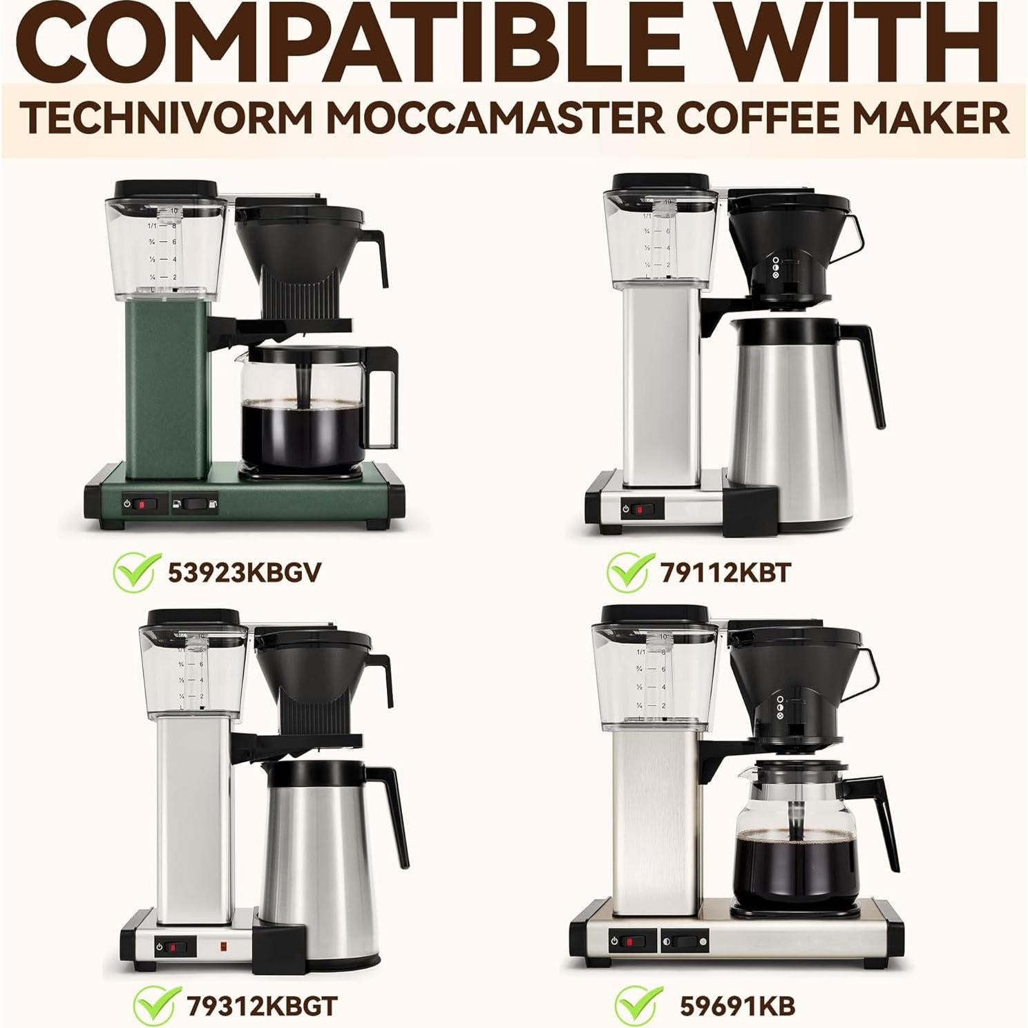 Filtro de café reutilizable Brikinte para Moccamaster 79112