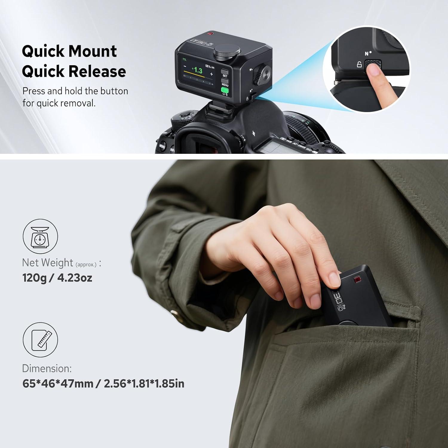 Flash Godox iT30 Pro C para Canon, TTL 2.4G, 560 Flashes