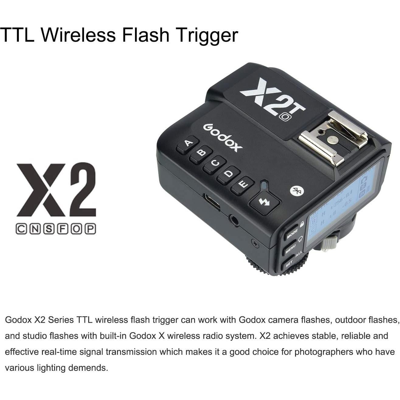 Disparador Inalámbrico TTL Godox X2T-O para Olympus y Panasonic