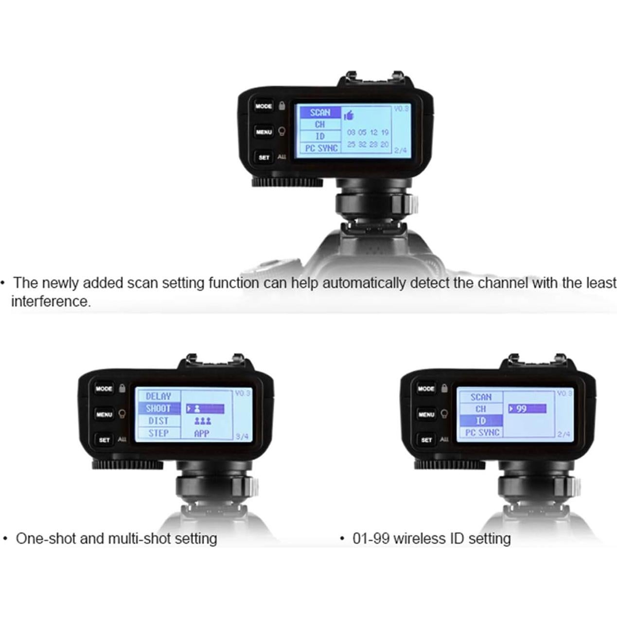 Disparador Inalámbrico TTL Godox X2T-O para Olympus y Panasonic