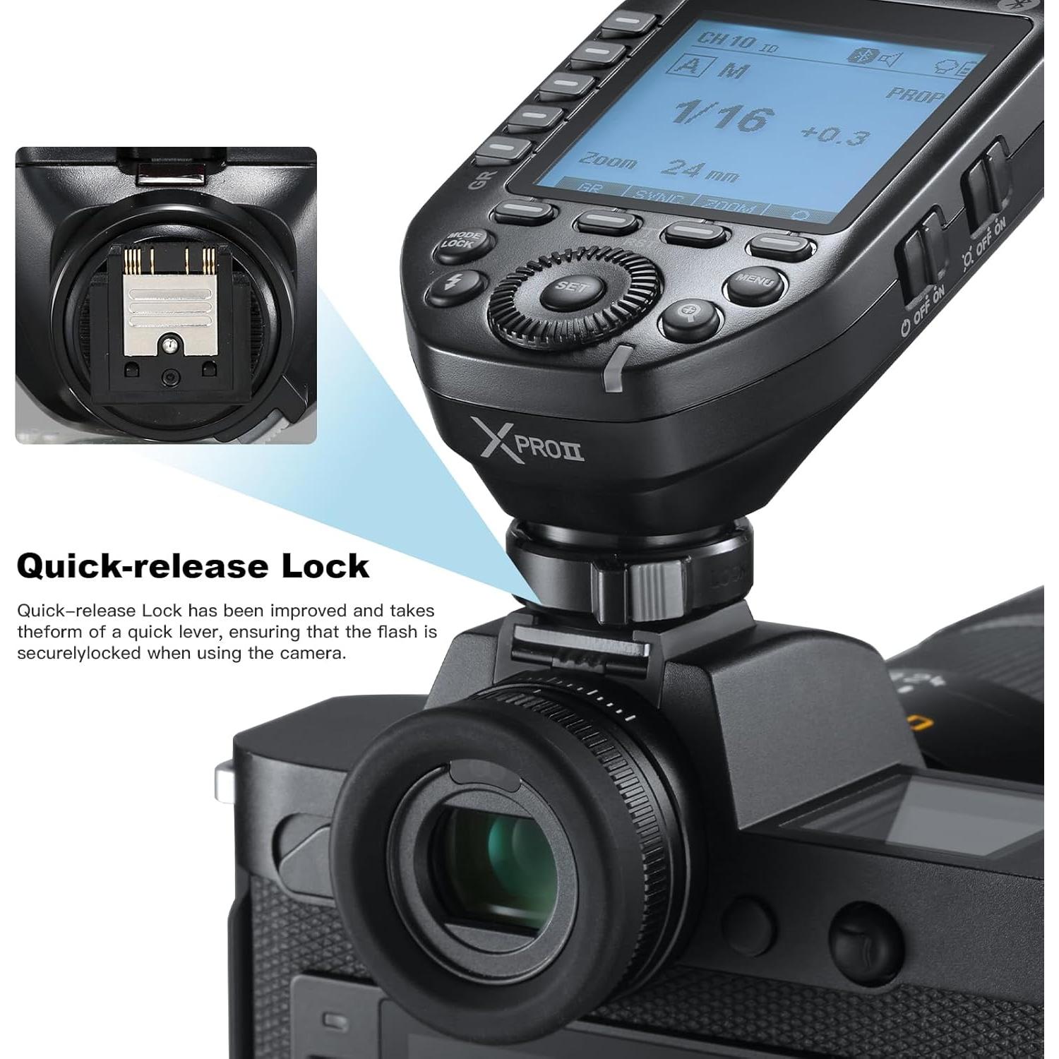 Godox XProII-C Disparador de Flash Inalámbrico TTL para Canon