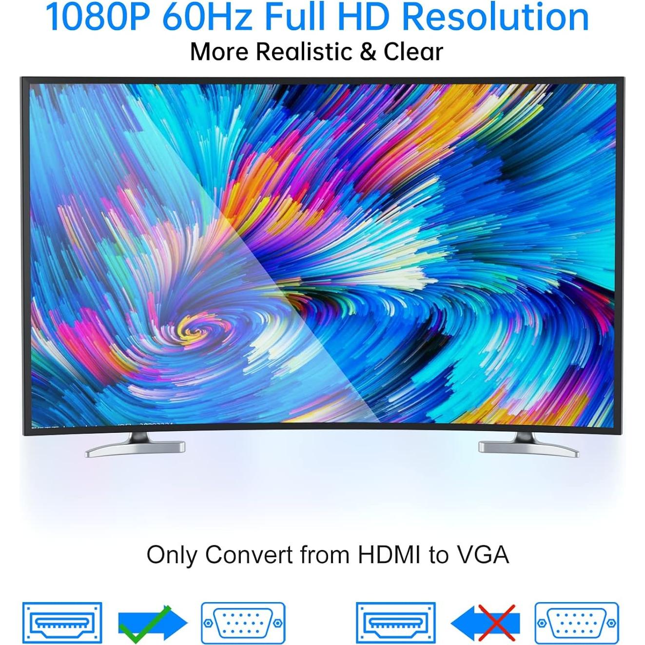 Monitor KVM LCD 15.6" Yinker 8 Puertos + Adaptador HDMI a VGA