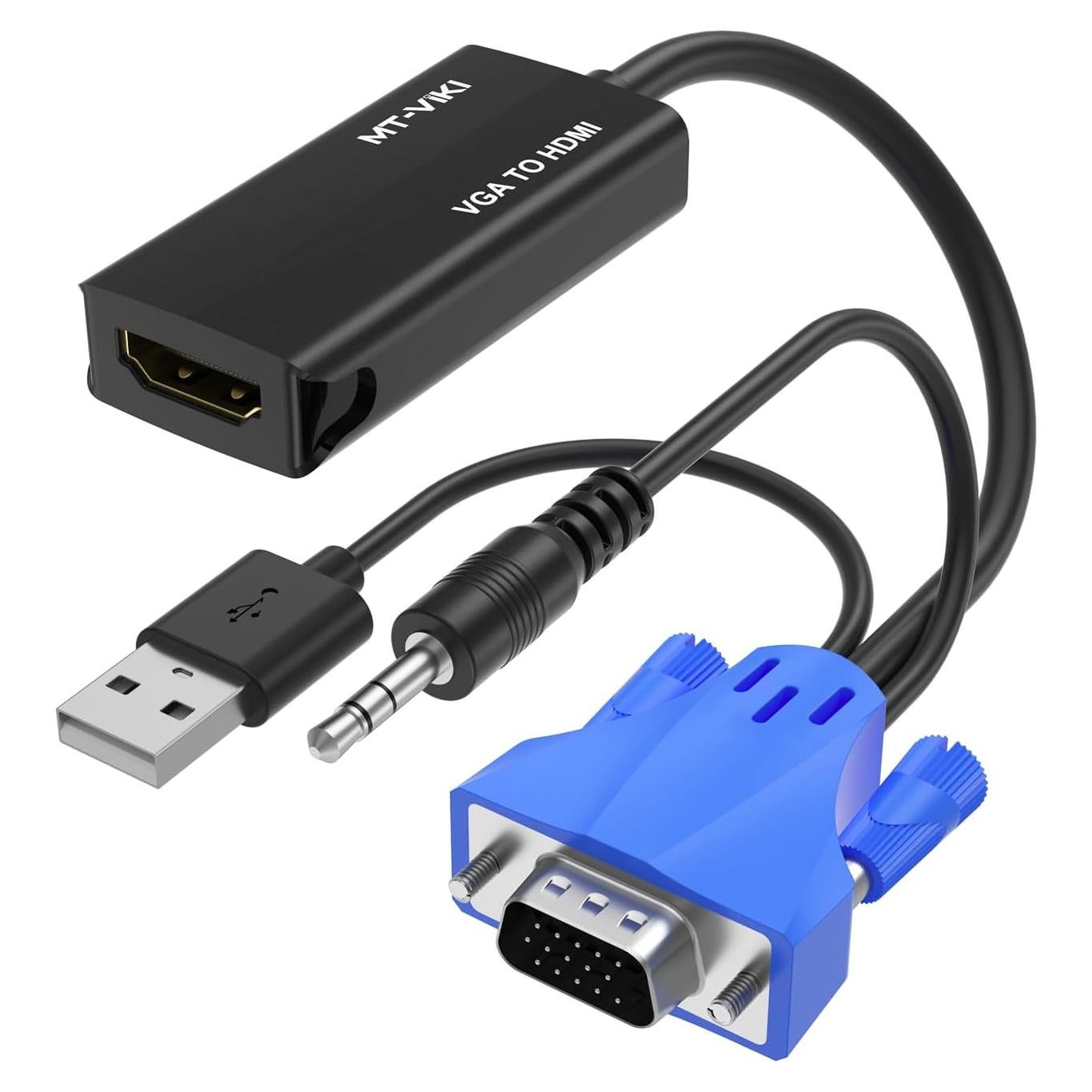 Adaptador KVM HDMI + VGA a HDMI 8 Puertos Rack