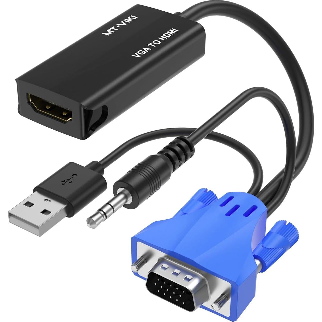 Adaptador KVM HDMI + VGA a HDMI 8 Puertos Rack