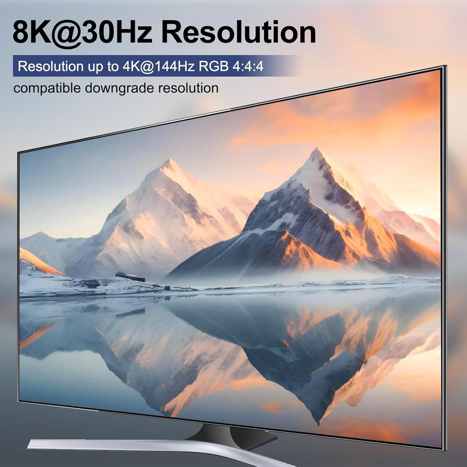 Interruptor KVM Displayport 8K 2 Monitores Camgeet 3 PCs