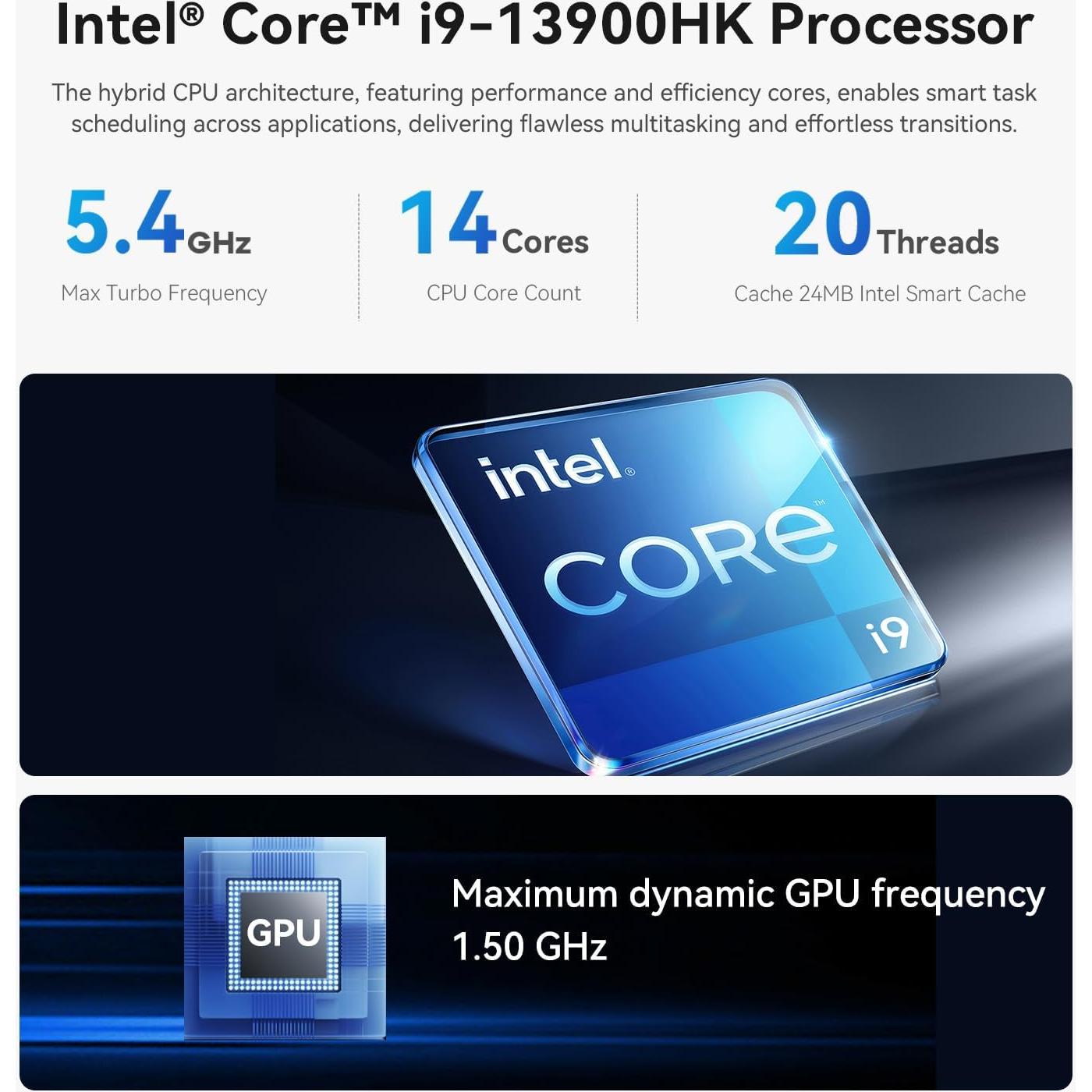 Beelink Mini PC SEi13 Pro Intel i9-13900HK 32GB 1TB SSD