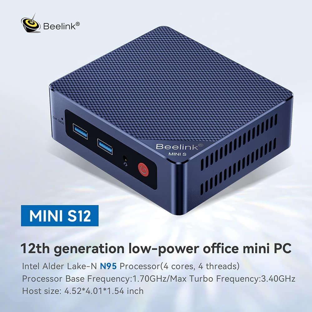 Mini PC Beelink MINI S12, Intel N95 16GB RAM 500GB SSD 4K